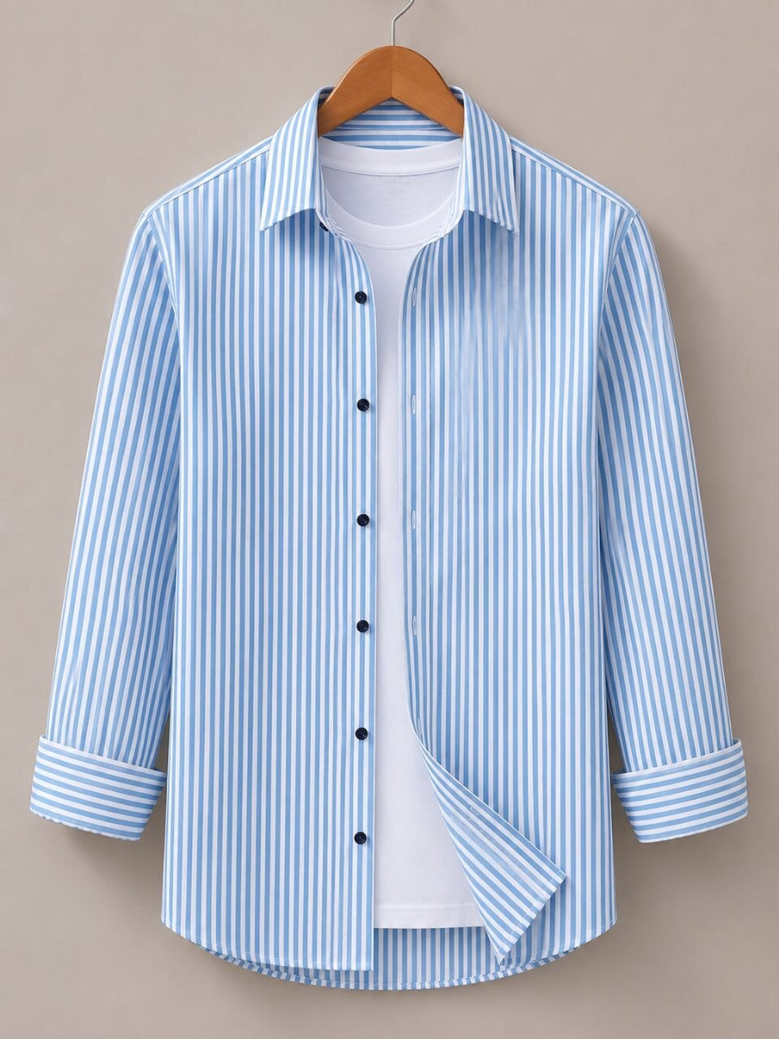 METRONAUT Men Regular Fit Striped Shirt - Image 1