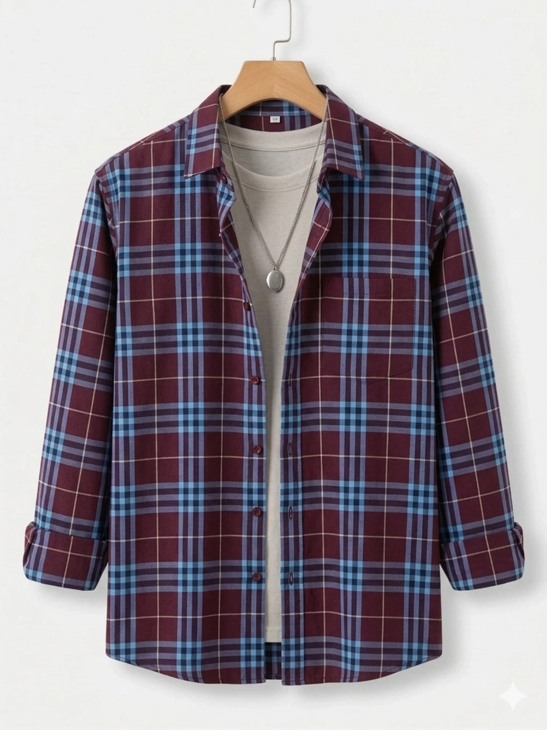 Image of Roadster Men Slim Fit Checkered Spread Collar Casual Shirt