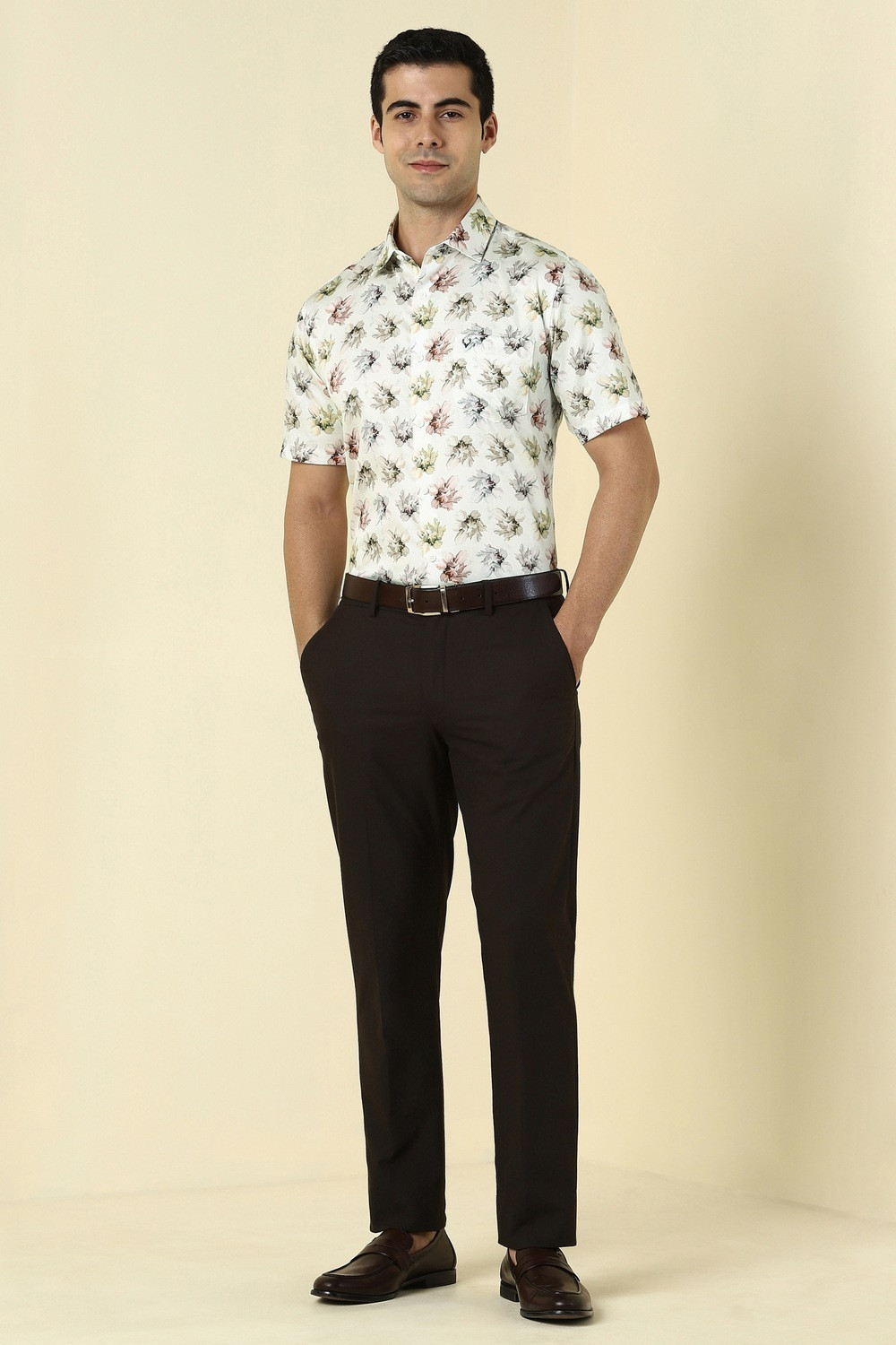 Image of Allen Solly Men Slim Fit Printed Casual Shirt
