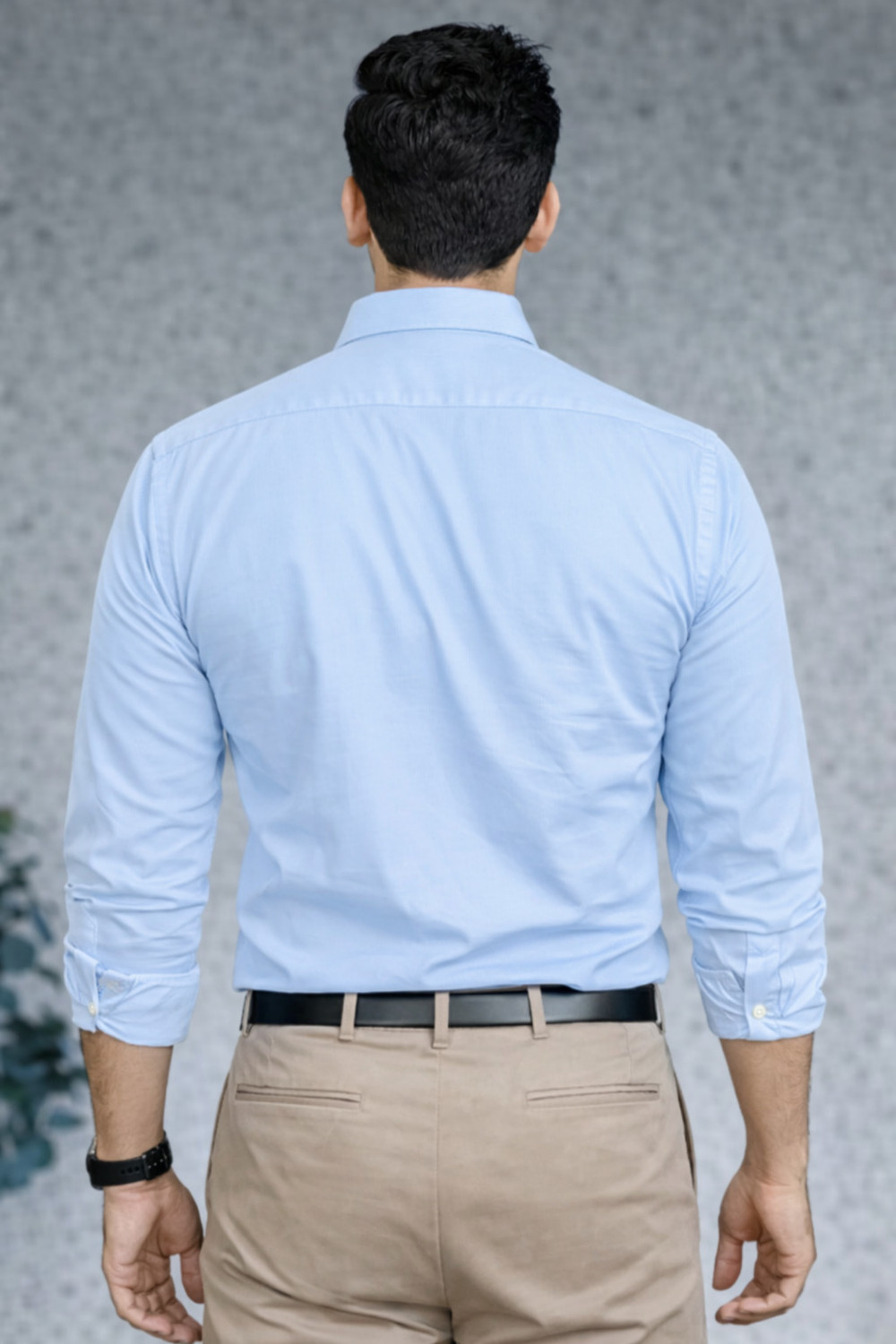 Image of PROBEX INTERNATIONAL Men Regular Fit Solid Spread Collar Formal Shirt