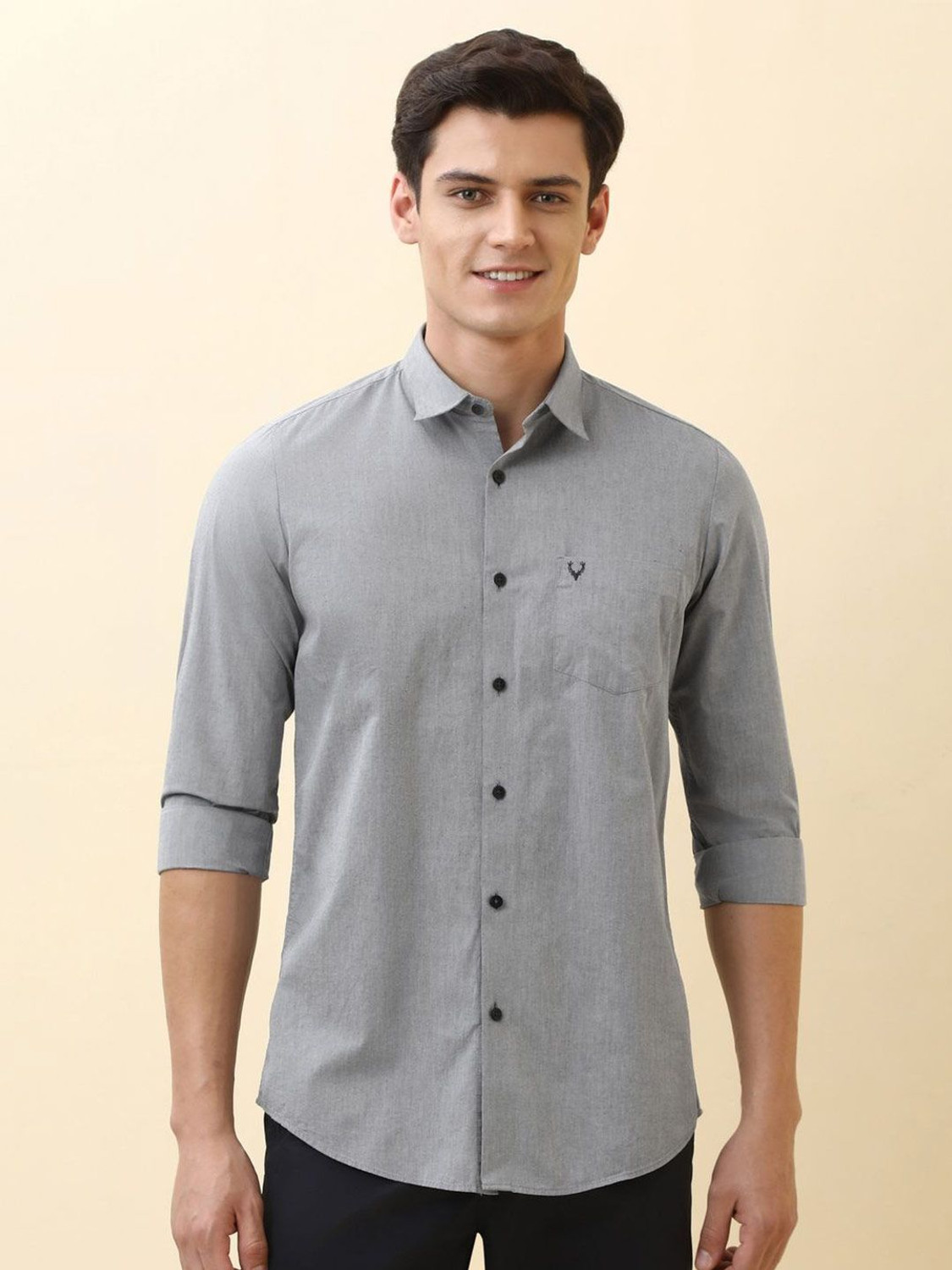 Allen Solly Men Regular Fit Solid Casual Shirt - Image 1