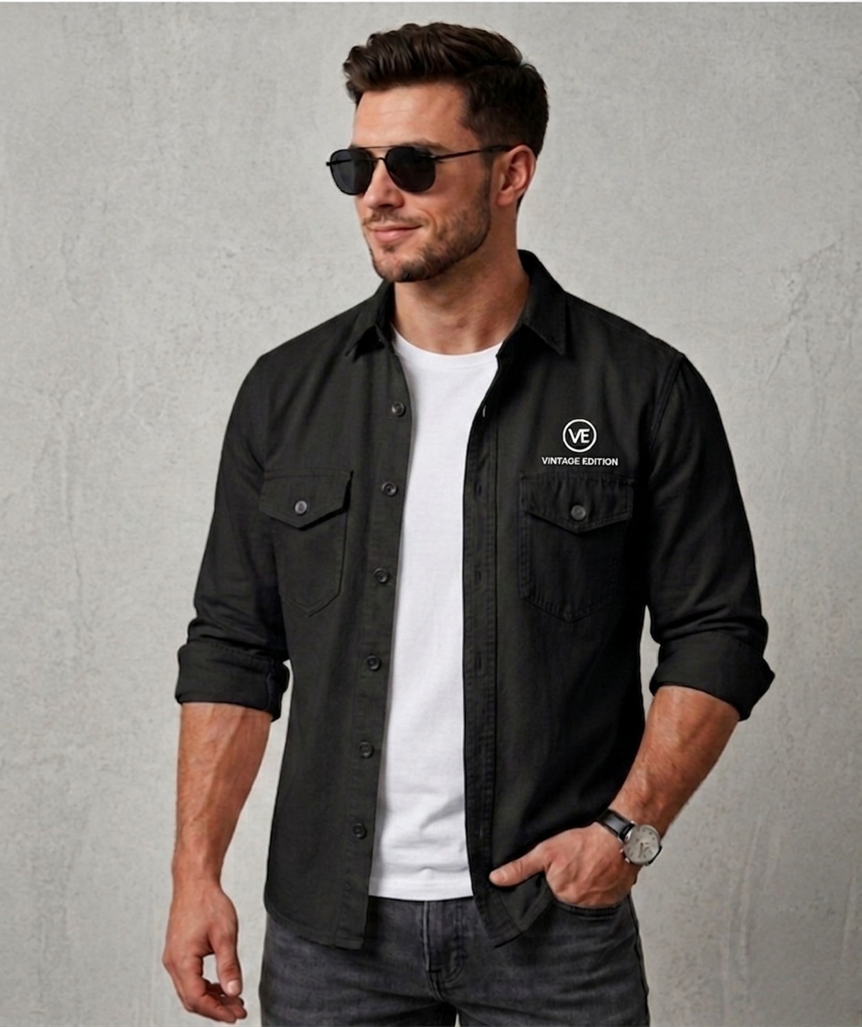 Image of Garry Richards Men Regular Fit Checkered Spread Collar Casual Shirt