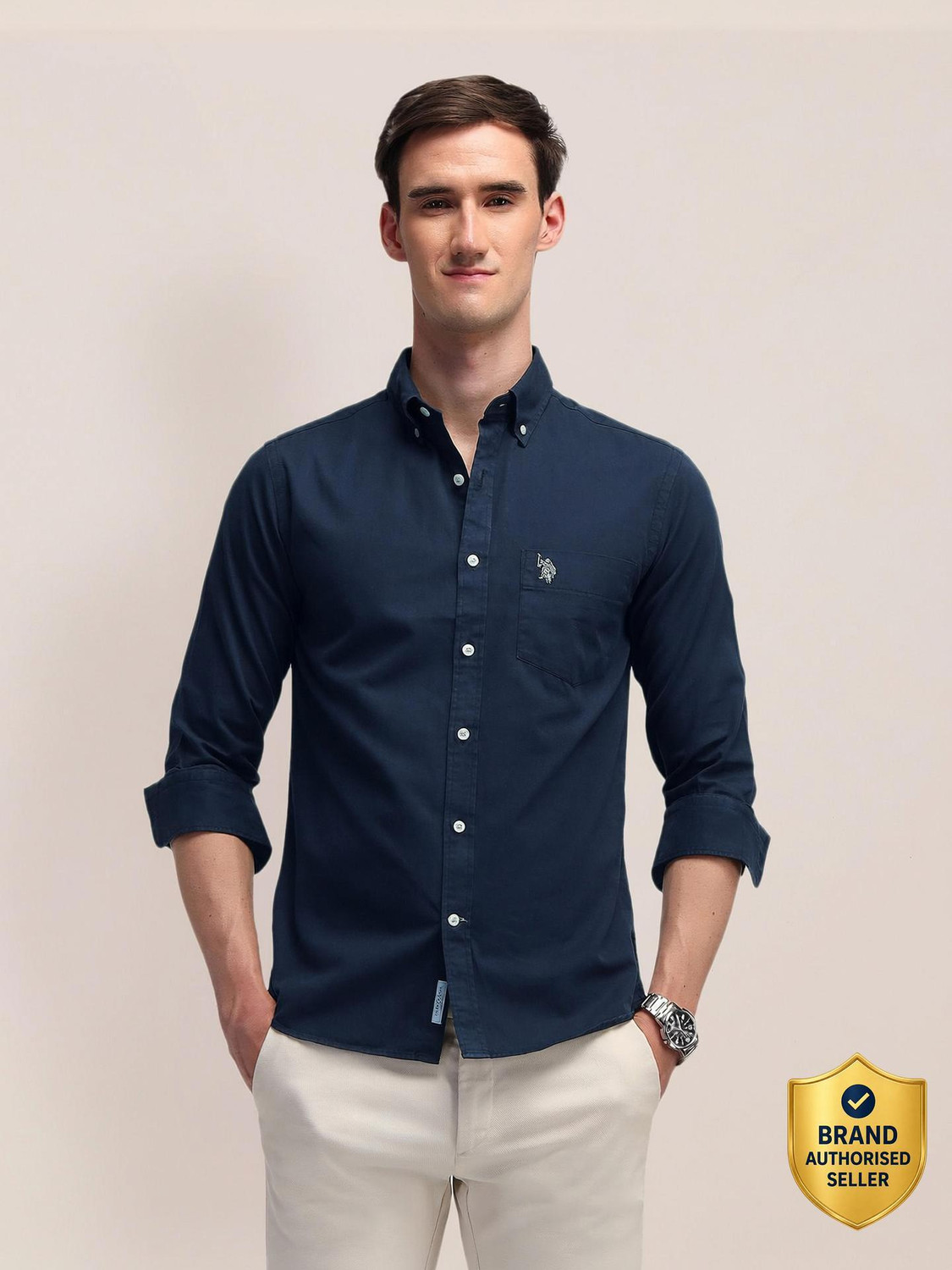 U.S. POLO ASSN. Men Tailored Fit Casual Shirt - Image 1