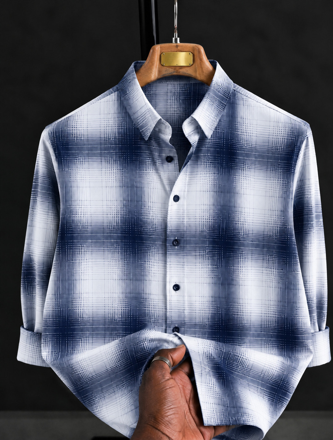 Solbiza Men Regular Fit Checkered Shirt - Image 1