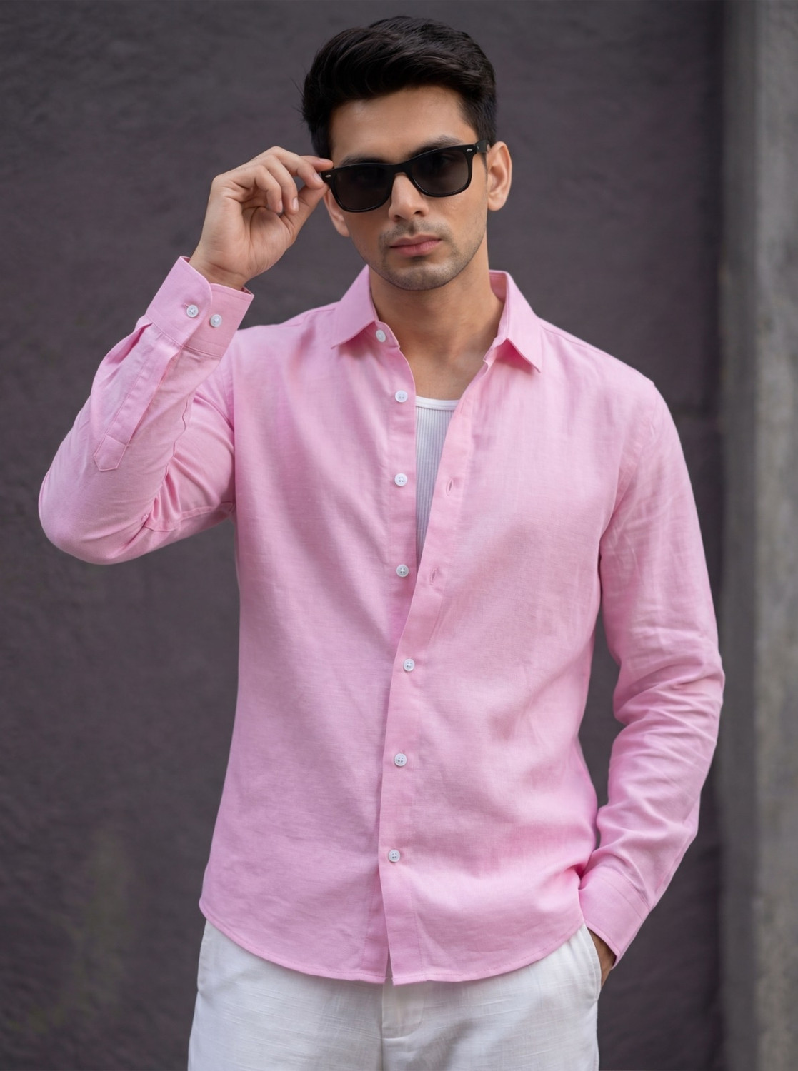 Image of Roadster Men Slim Fit Checkered Spread Collar Casual Shirt
