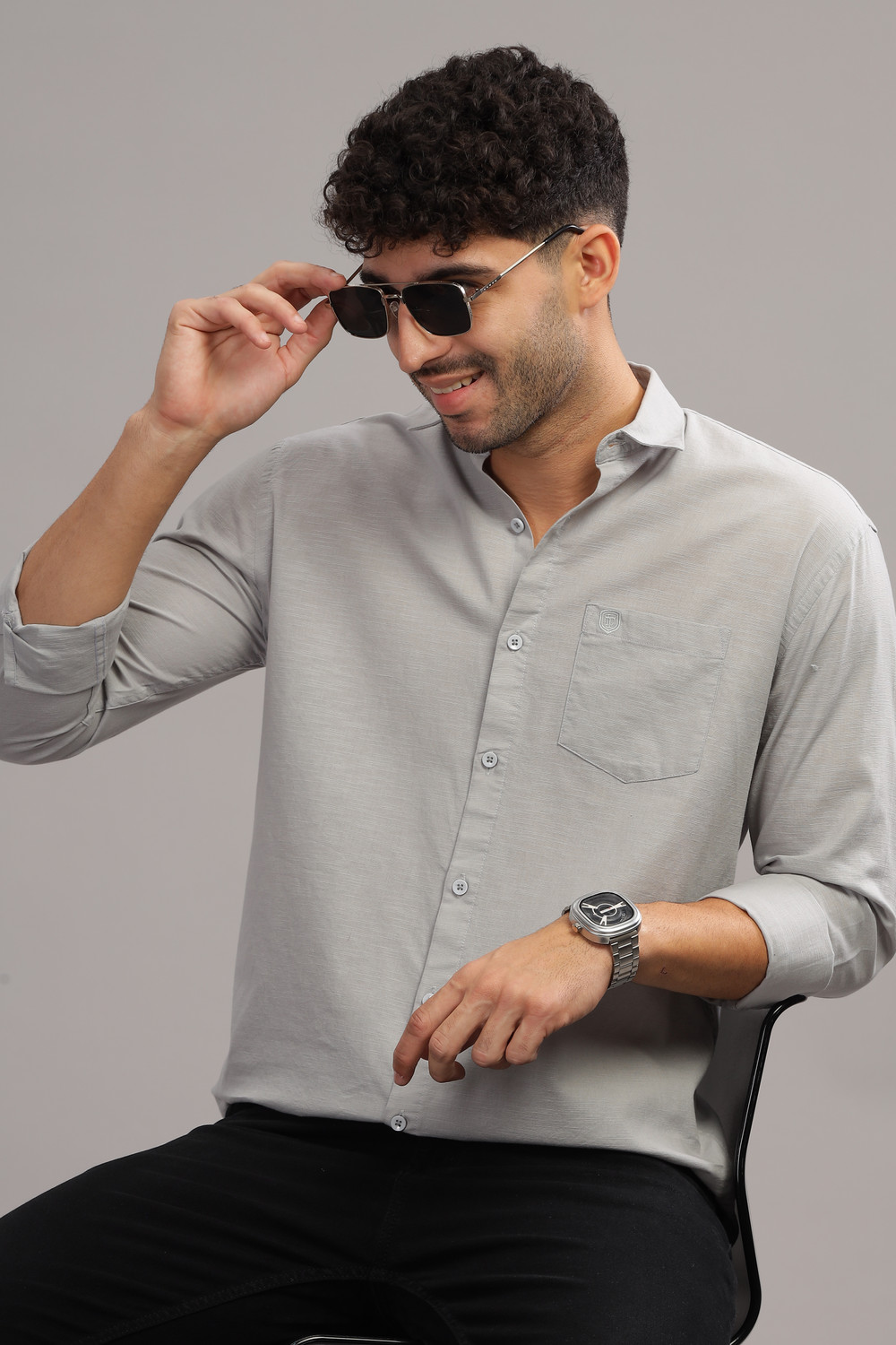 LONDON TRANCE Men Slim Fit Casual Shirt - Image 1