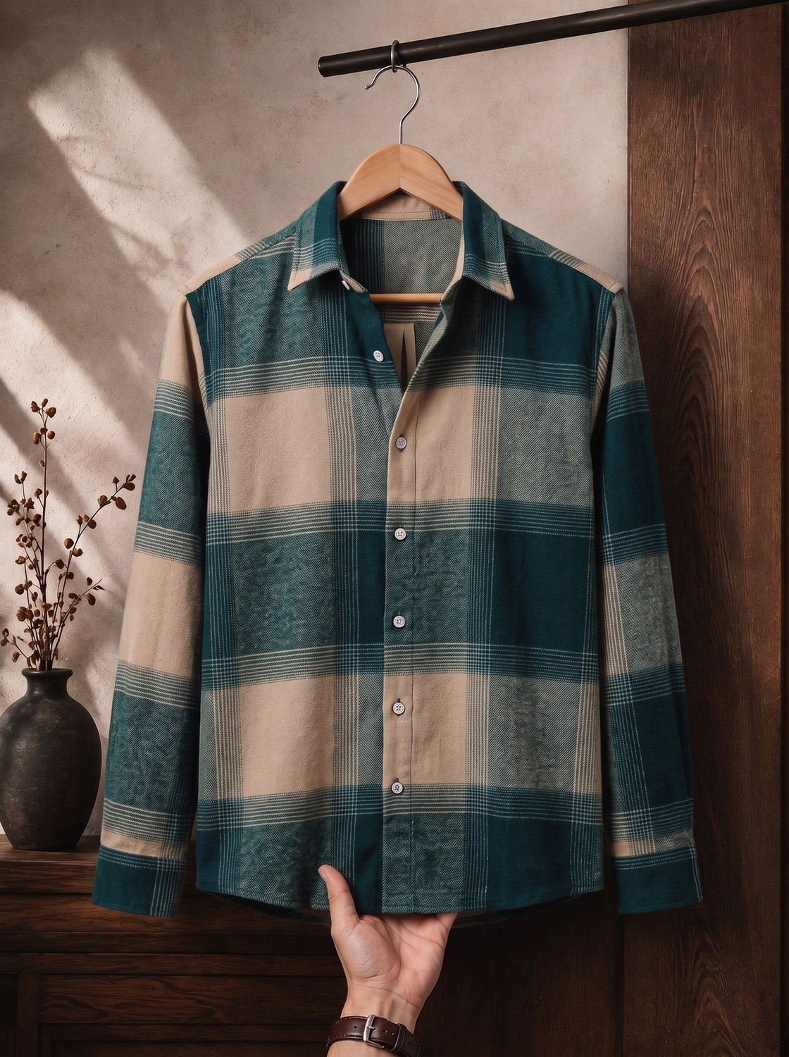 Darkage Men Regular Fit Checkered Shirt - Image 1
