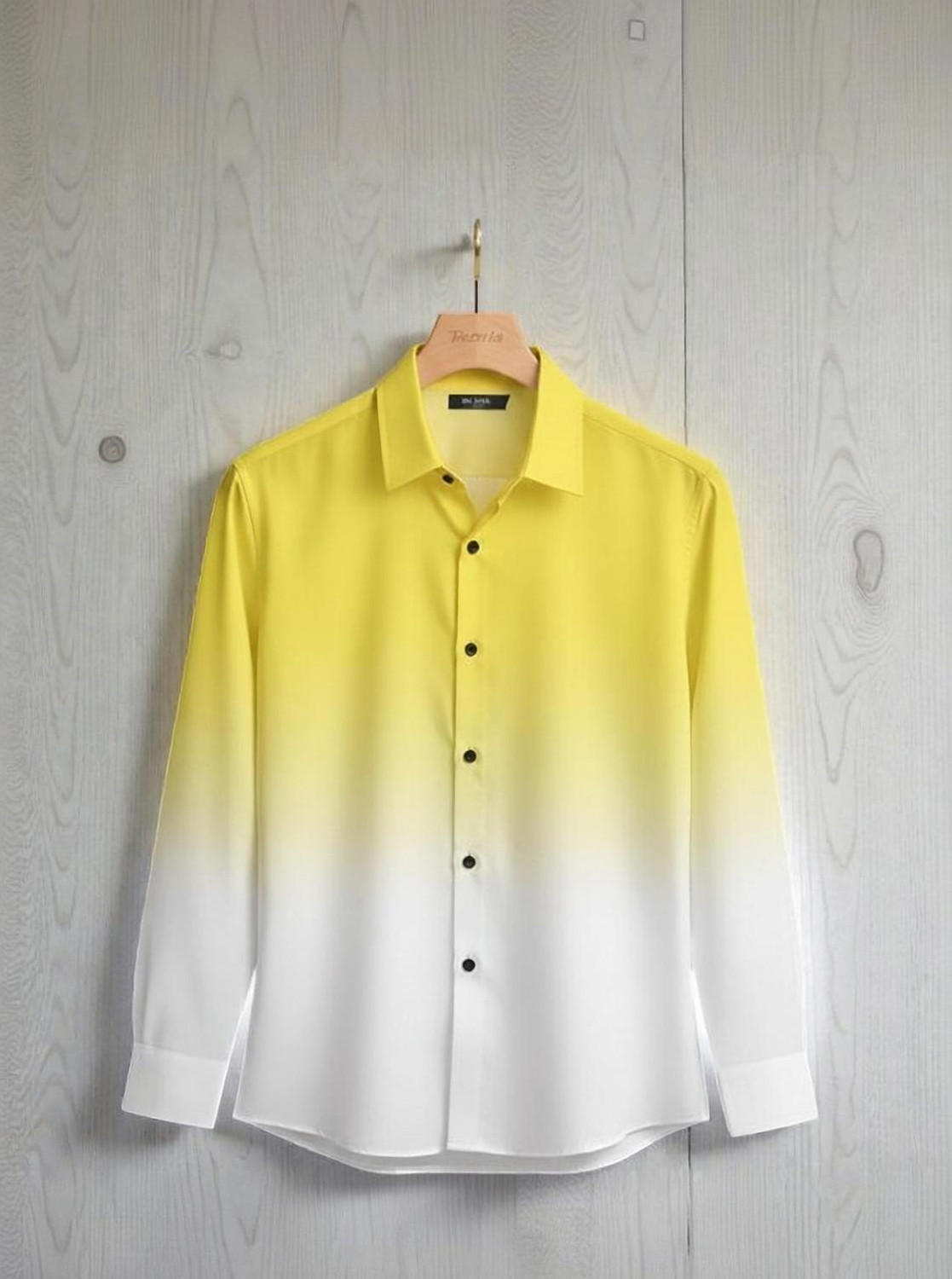Image of Mast & Harbour Men Regular Fit Dyed /Ombre Spread Collar Casual Shirt