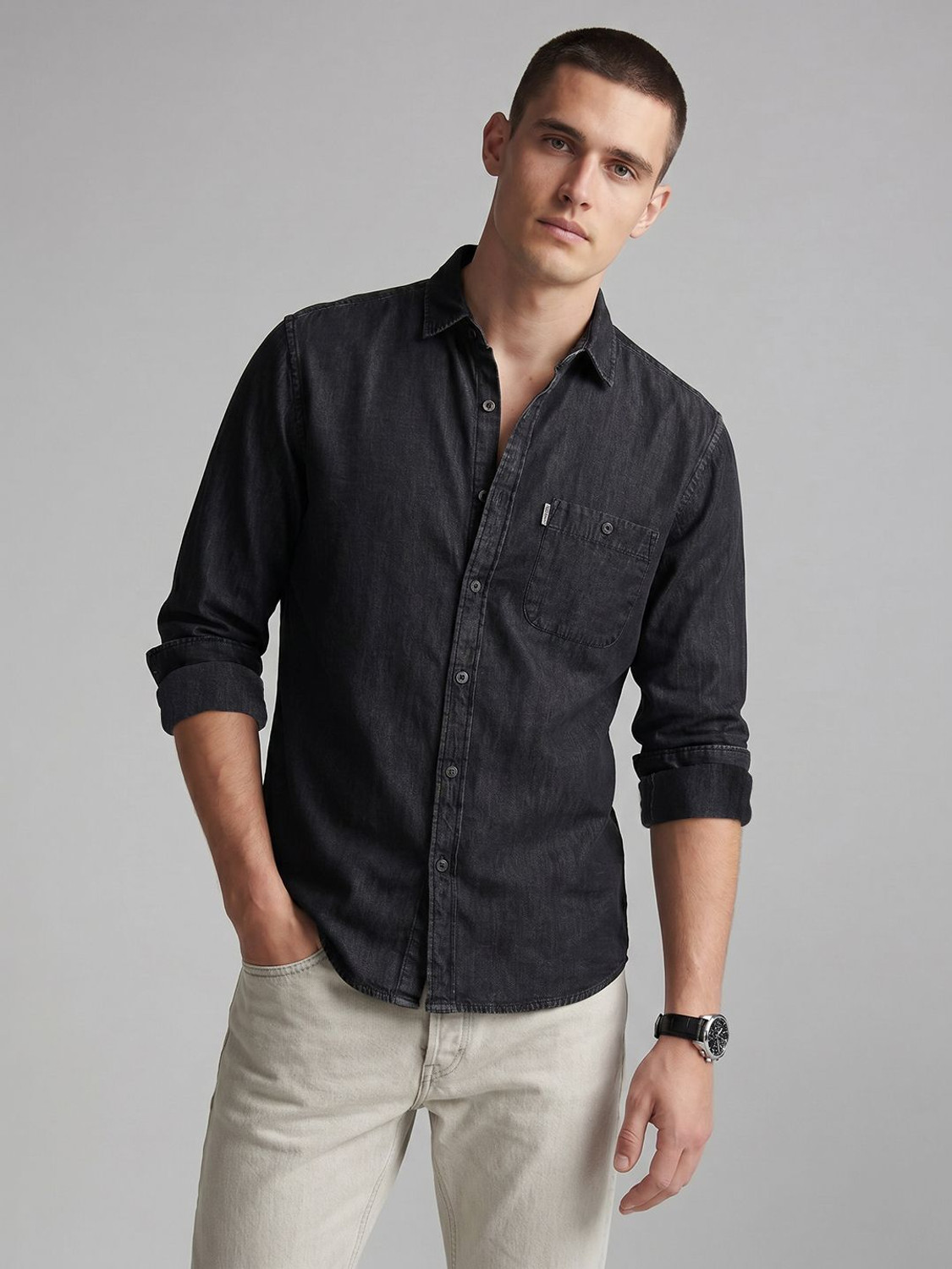 Louis Philippe Jeans Slim Fit Casual Shirt - Image 1