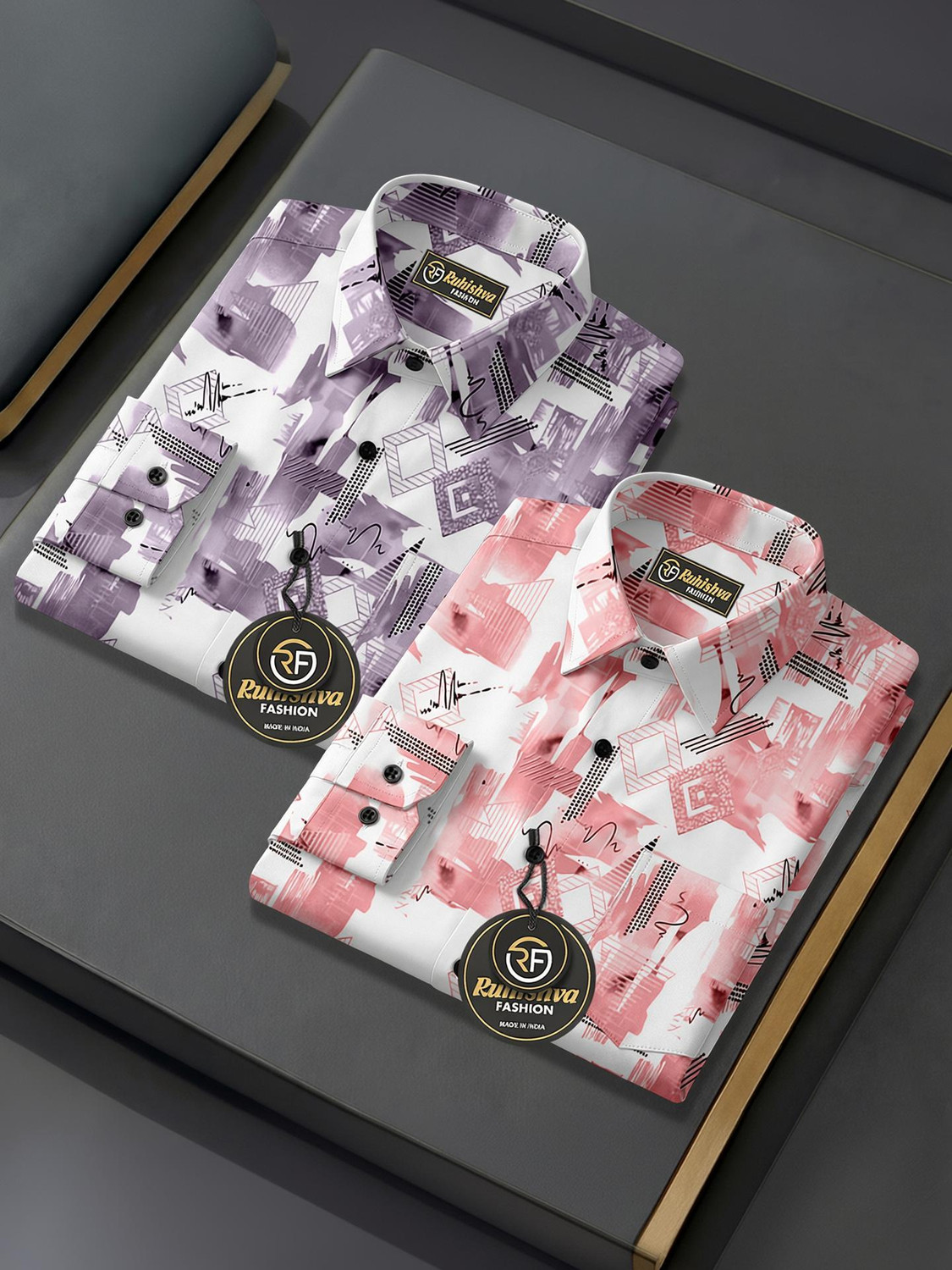 RUHISHVA FASHION Men Regular Fit Printed Shirt - Image 1