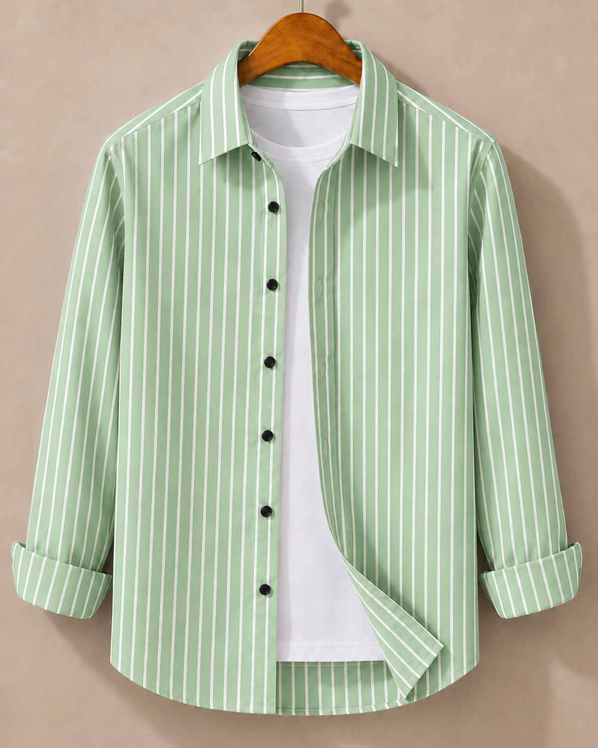 JACKBELLA Men Regular Fit Striped Shirt - Image 1