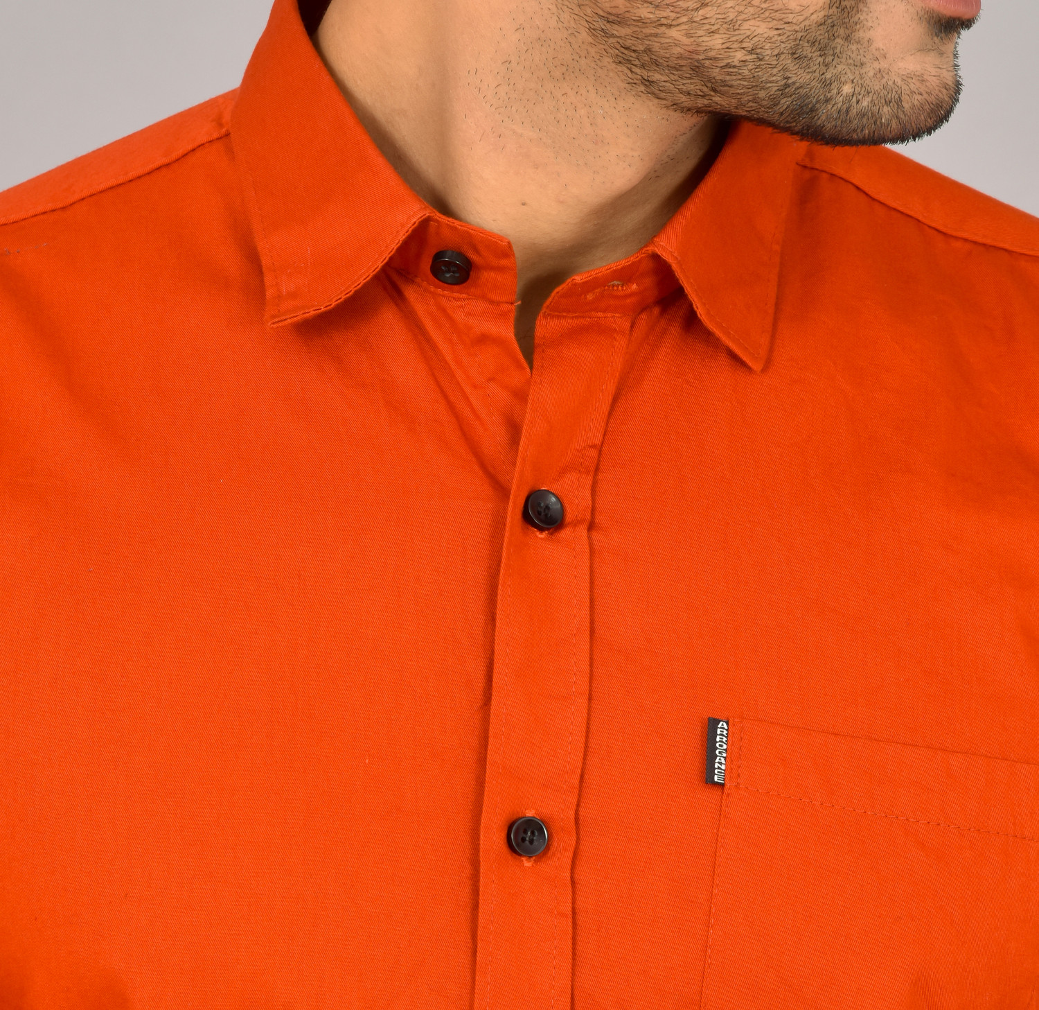 Image of HEMS Men Regular Fit Solid Spread Collar Casual Shirt (Pack of 2)