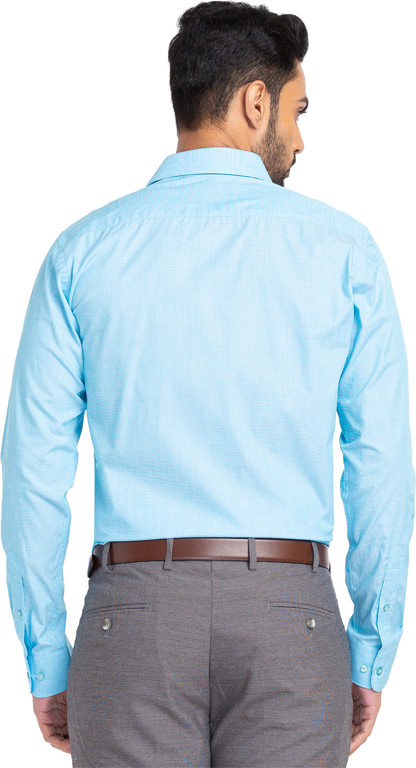 Image of Raymond Men Slim Fit Solid Formal Shirt