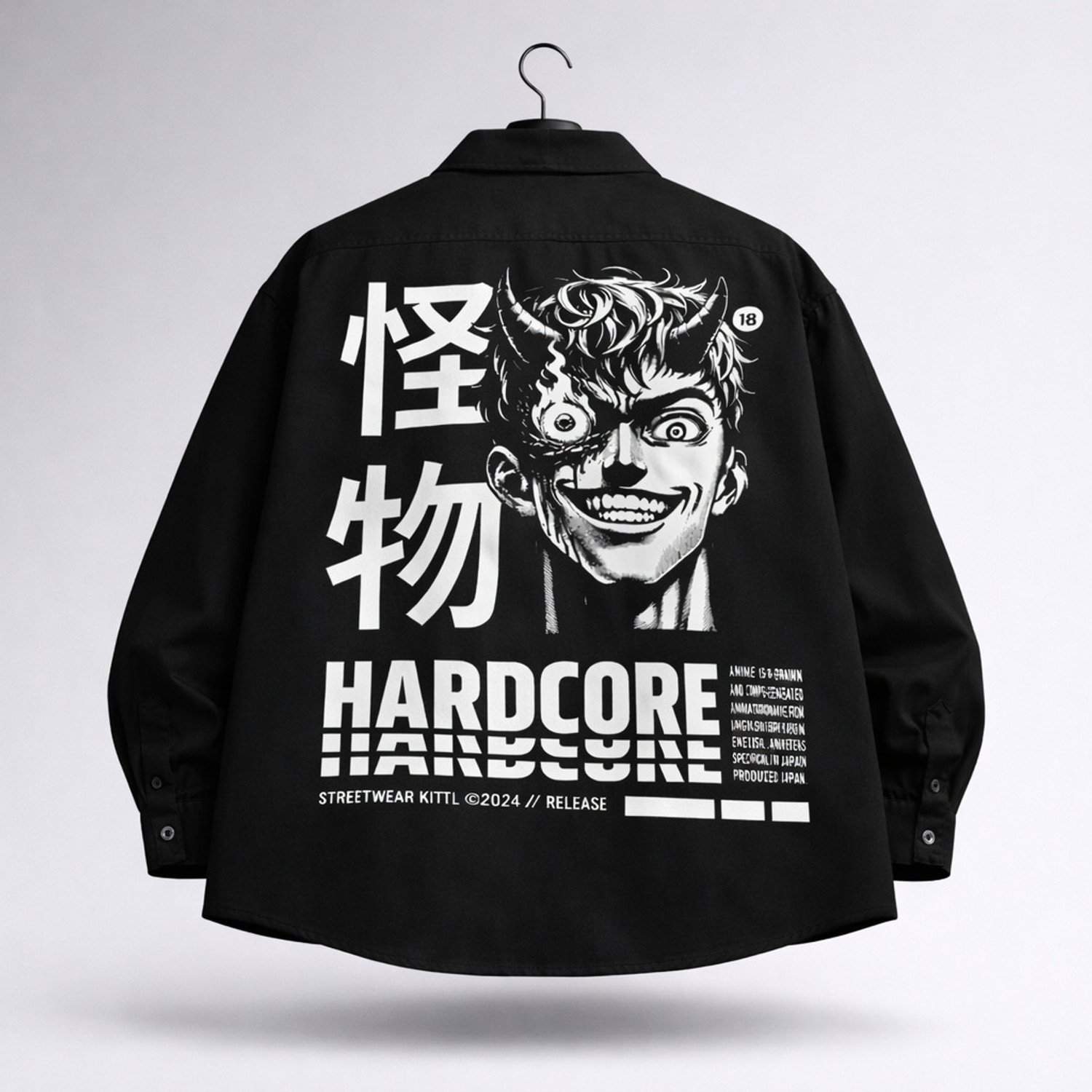 Asta Moda Men Oversized Fit Graphic Print Spread Collar Casual Shirt - Image 1
