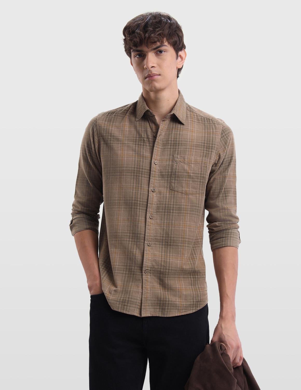 Image of ARROW Men Regular Fit Printed Spread Collar Casual Shirt