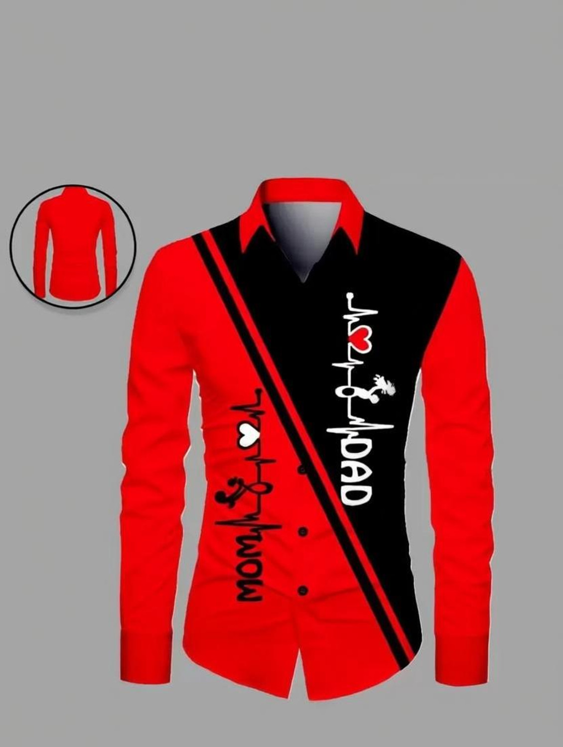 Image of french crown Men Regular Fit Printed Spread Collar Casual Shirt