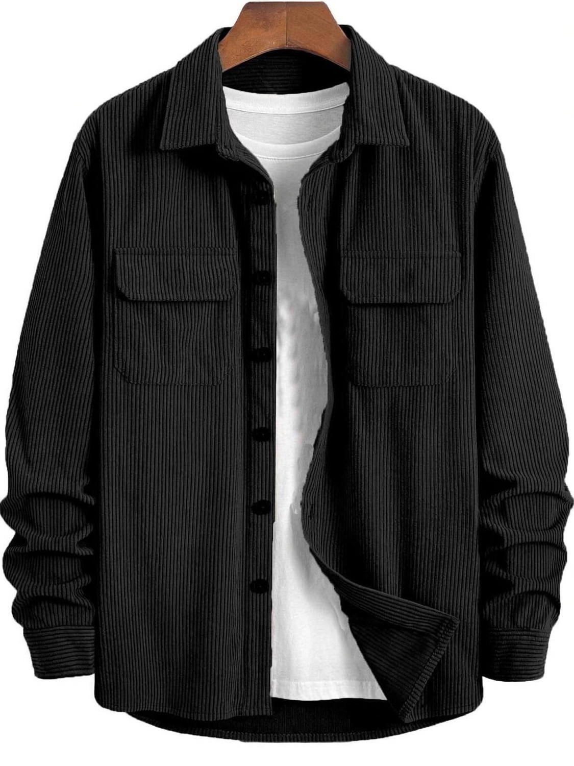 Image of Styles Thief Men Regular Fit Solid Spread Collar Casual Shirt