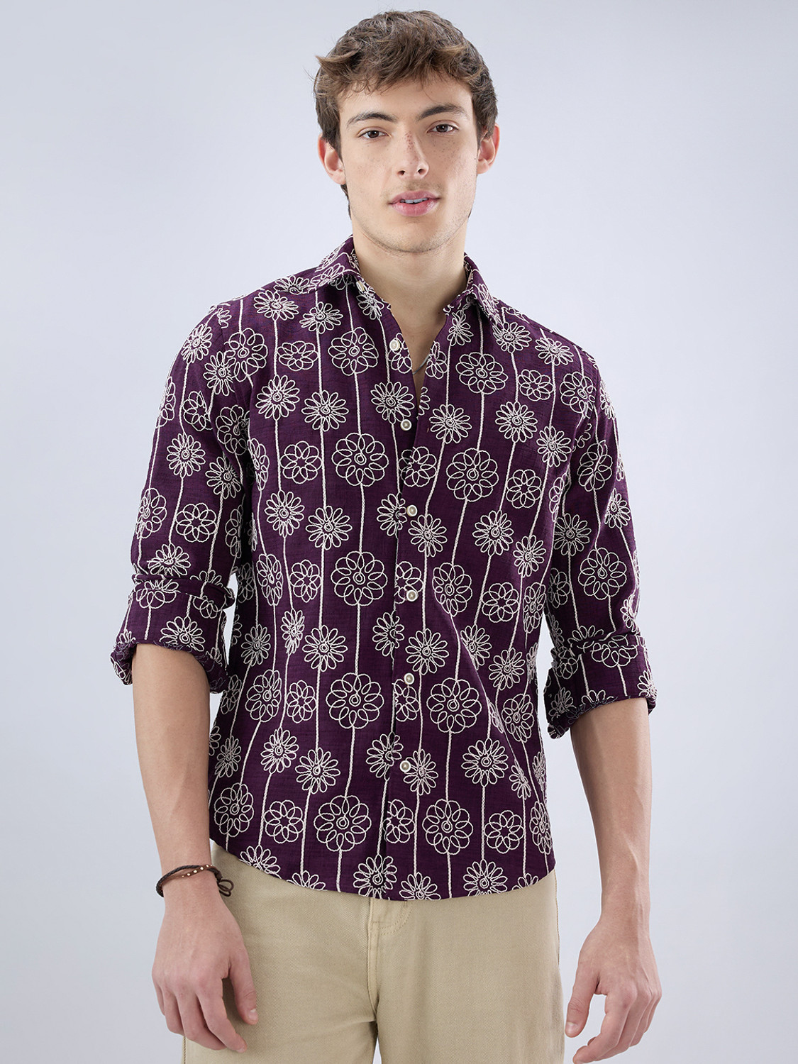 VASTRADO Men Regular Fit Floral Print Casual Shirt - Image 1