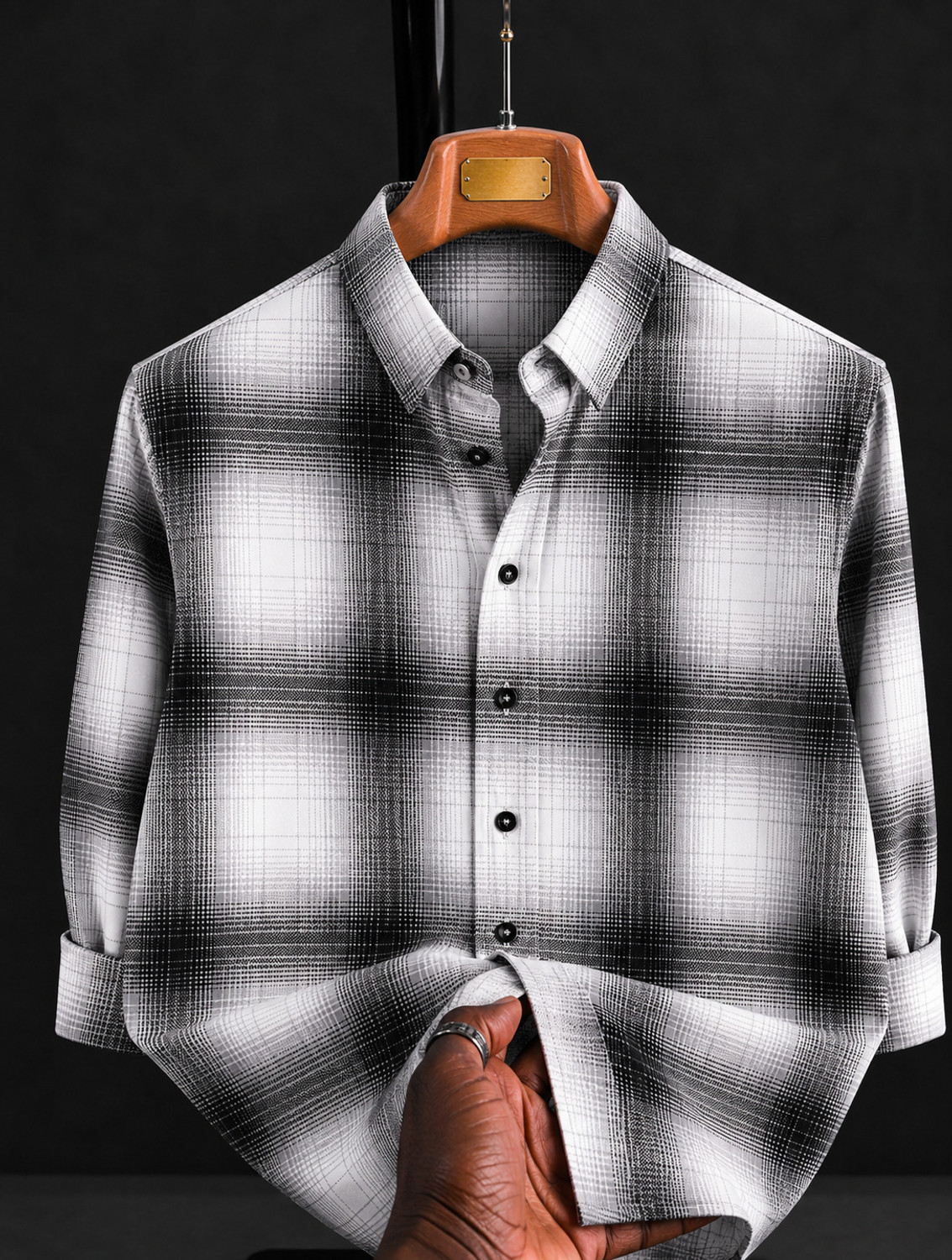 Solbiza Men Regular Fit Checkered Shirt - Image 1