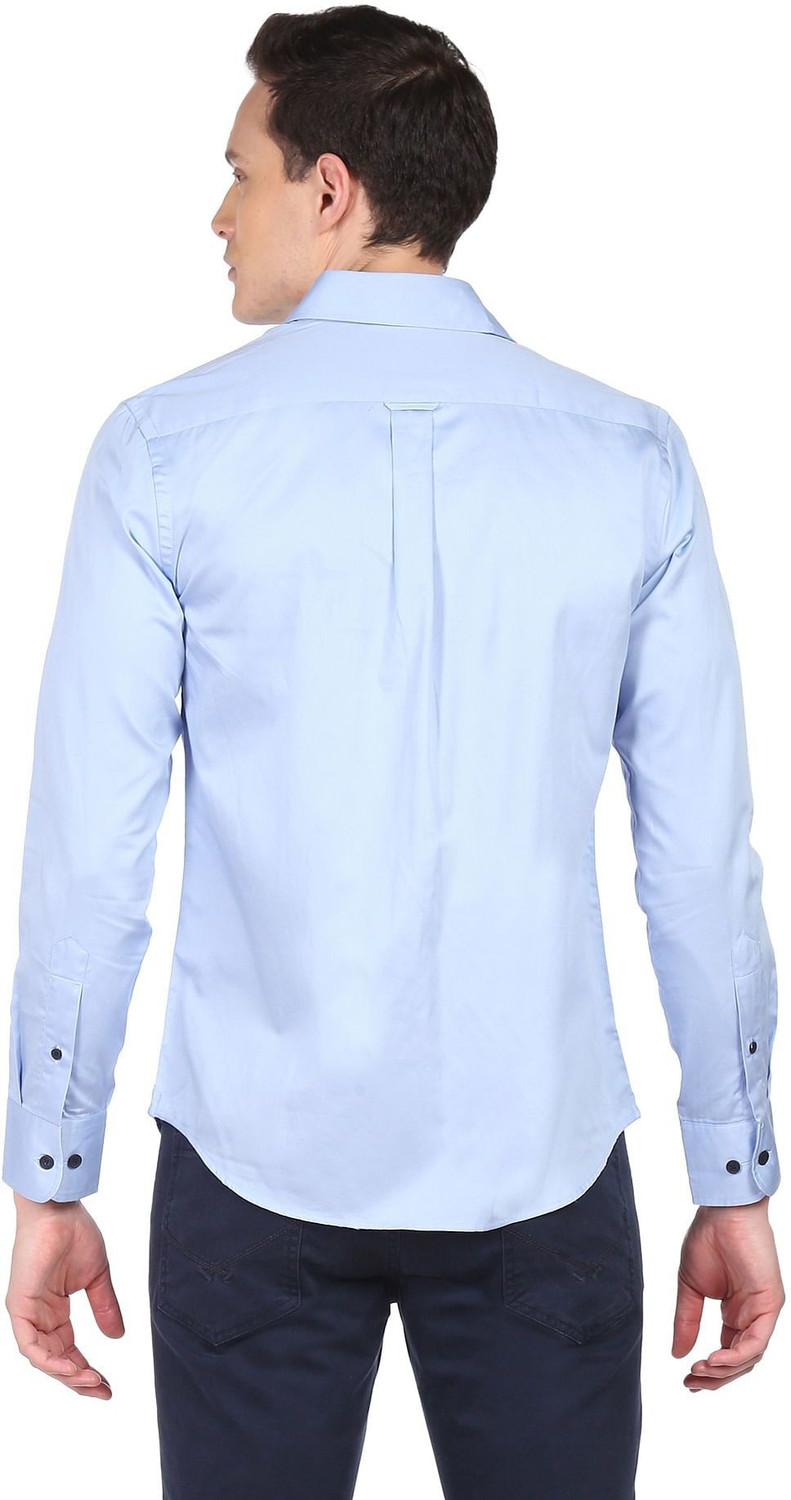 Image of U.S. POLO ASSN. Men Regular Fit Solid Casual Shirt