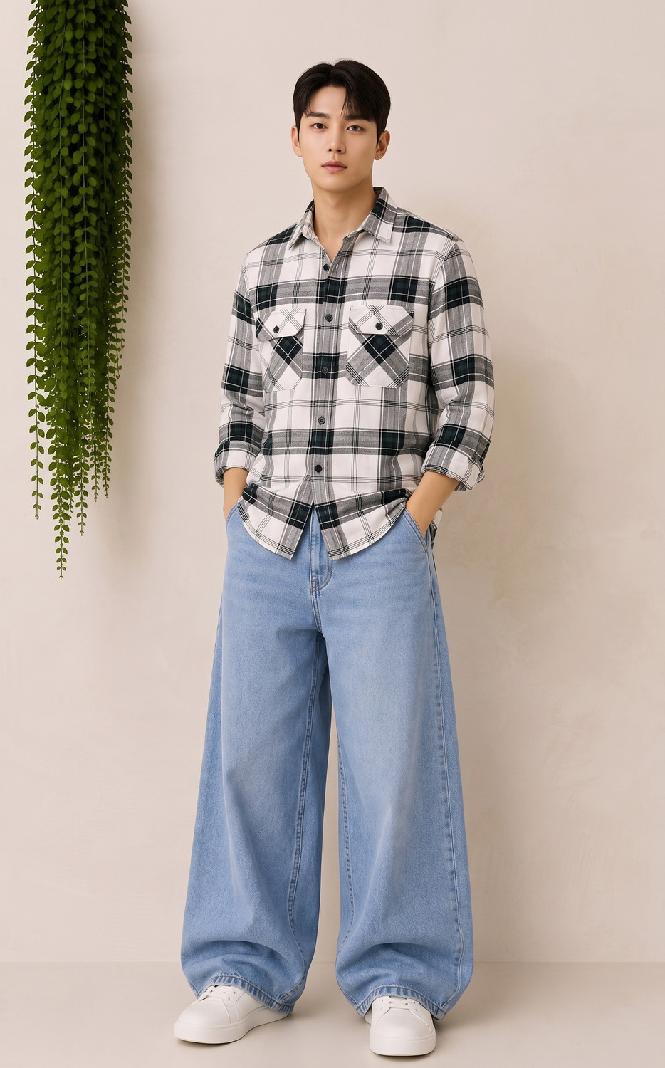 Image of METRONAUT Men Regular Fit Checkered Spread Collar Casual Shirt