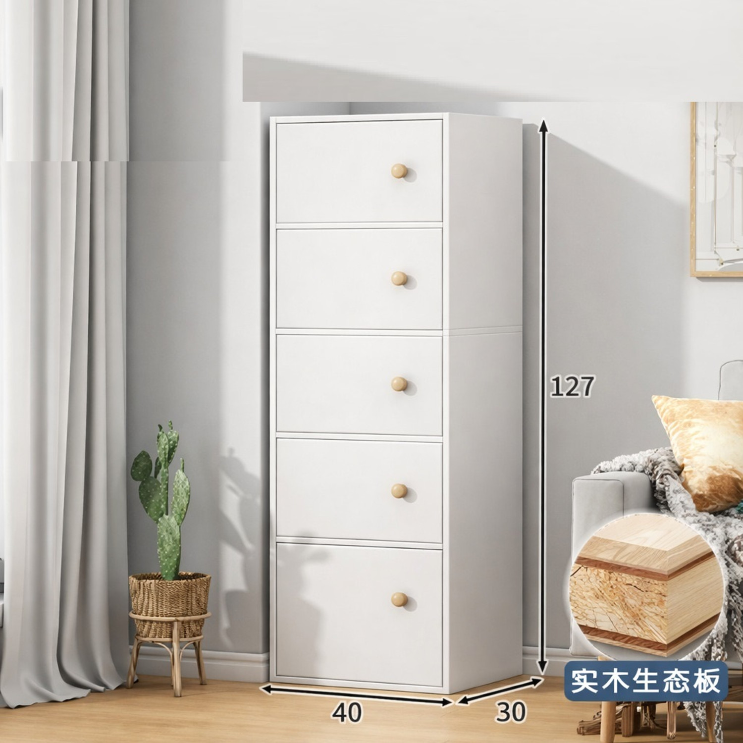 Image of Hemovia 6-Door 6-Shelf Plastic kids Collapsible Cupboard Wood PC Collapsible Wardrobe (Finish Color - White-6, DIY(Do-It-Yourself))