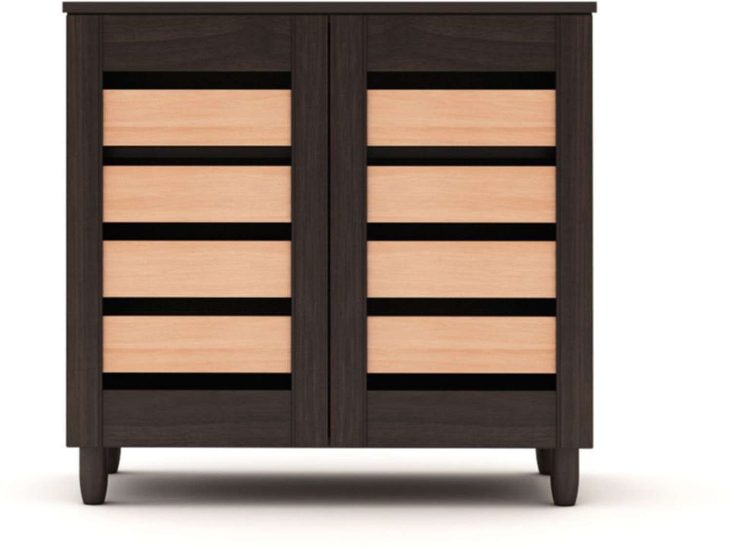 Image of Flipkart Perfect Homes Ever Fresh Two Door Engineered Wood Shoe Rack (Wenge, 3 Shelves, DIY(Do-It-Yourself))