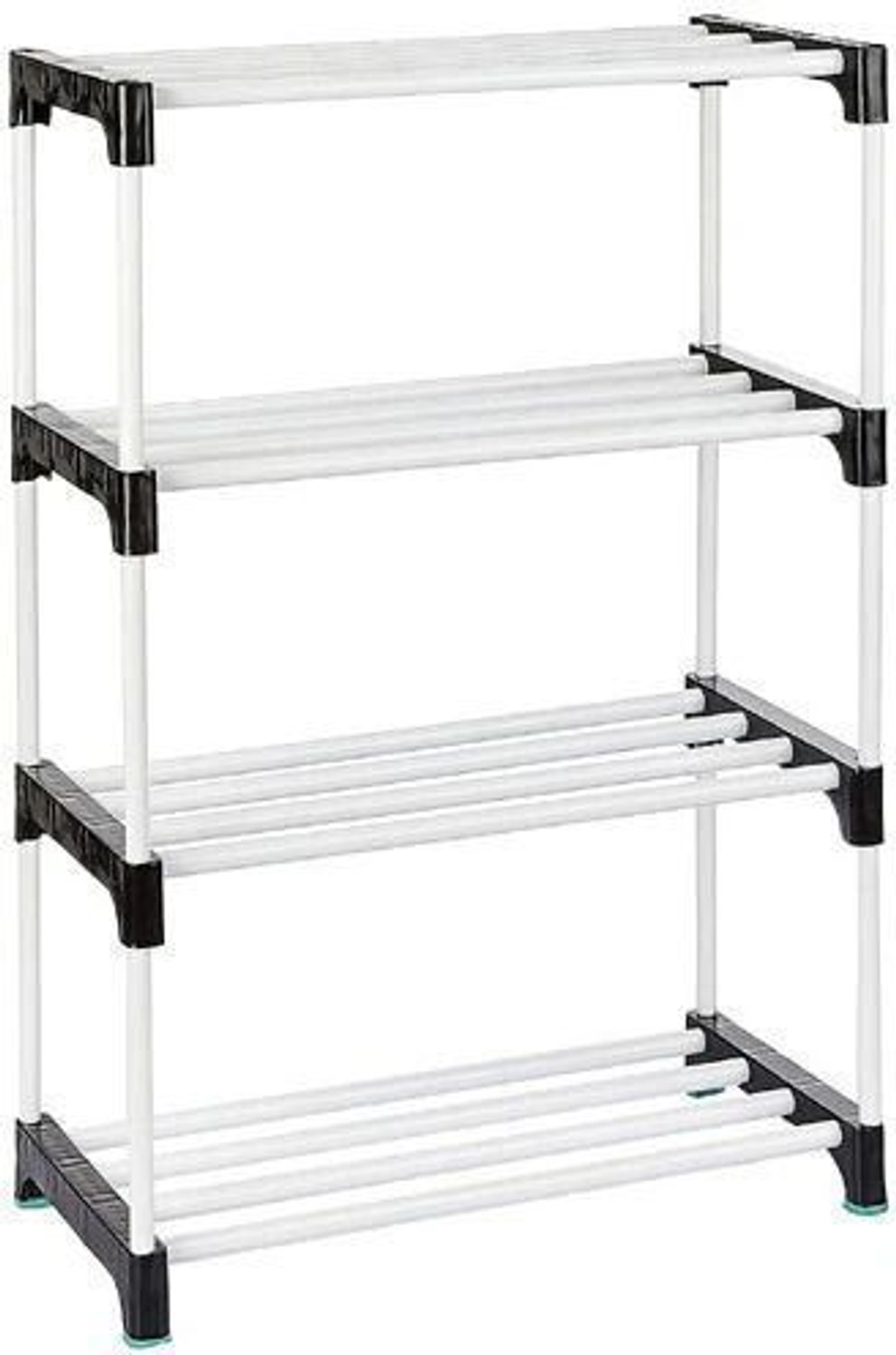 Image of YASHVI This is a great storage cabinet for your home to store your shoes, books, kids Plastic Shoe Stand (black, 5 Shelves, DIY(Do-It-Yourself))