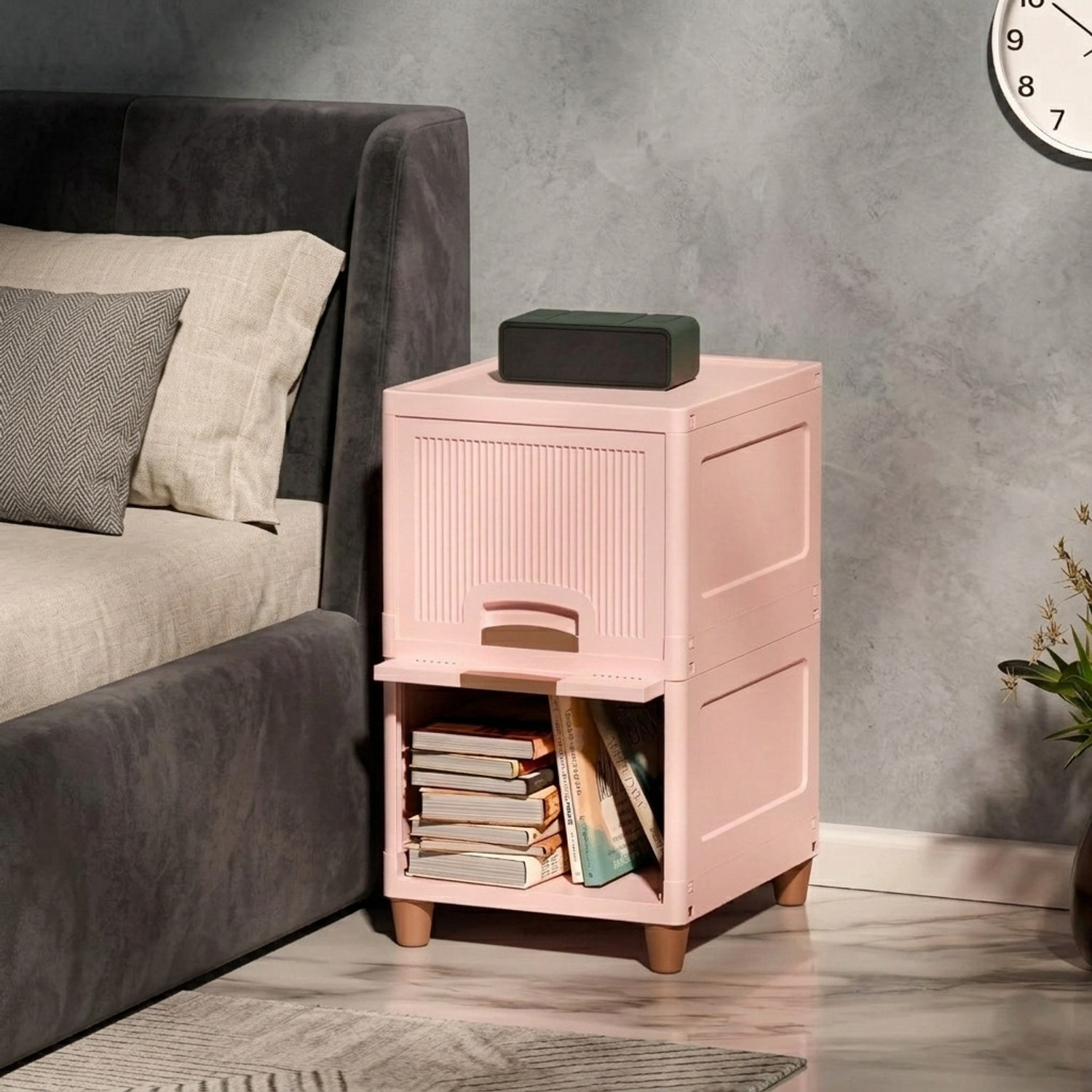 Image of MAXTID Shelf Organizers (Pink, Plastic)