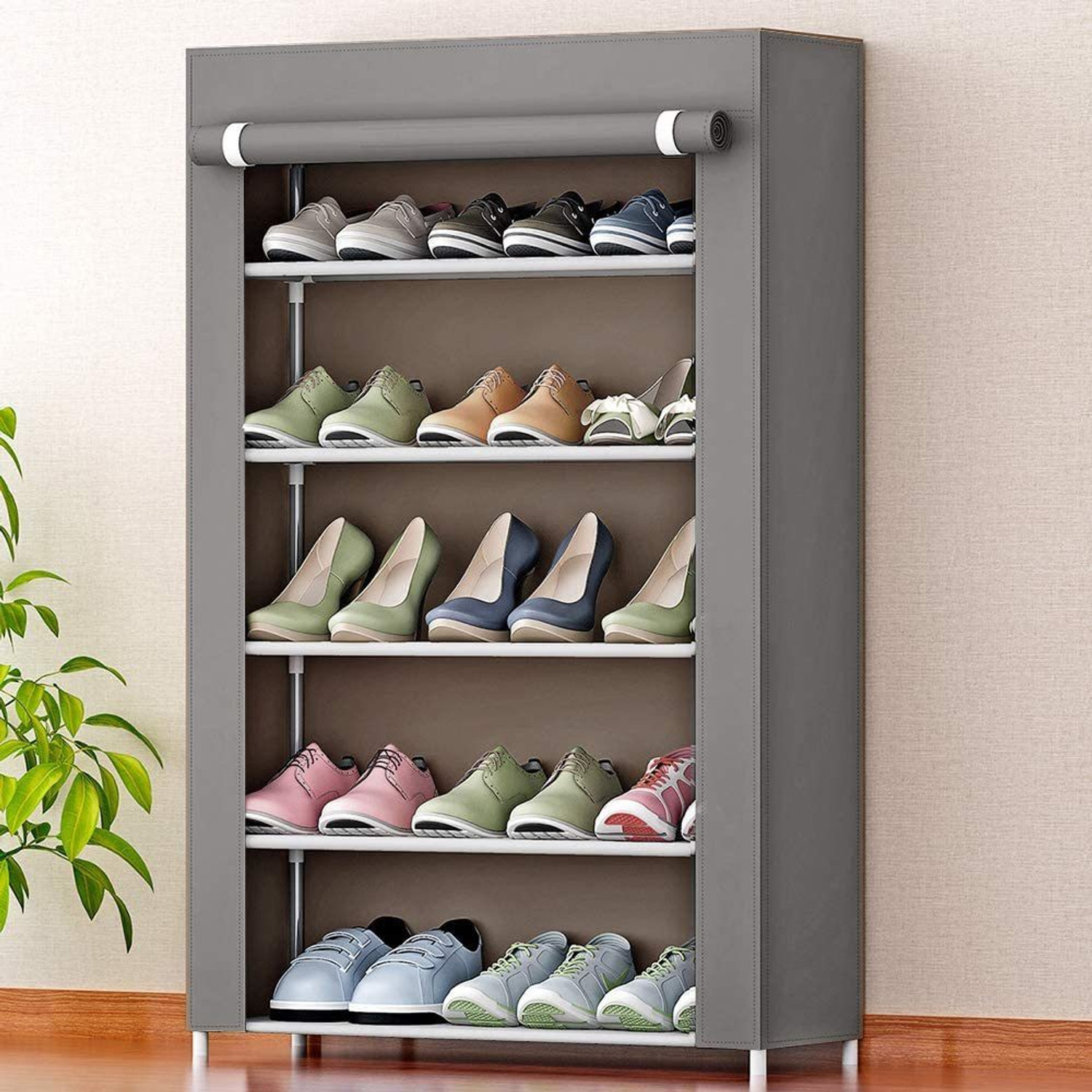 FLIPZON Iron and Fabric Multi-Purpose Shoe Rack, 5 Shelf Metal Shoe Stand Price in India - Buy FLIPZON Iron and Fabric Multi-Purpose Shoe Rack, 5 Shelf Metal Shoe Stand online at Flipkart.com