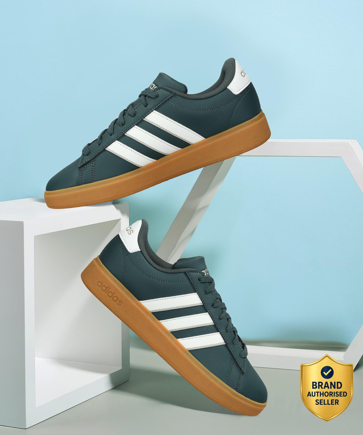 Image of ADIDAS GRAND COURT 2.0 Sneakers For Men (Black , 3)