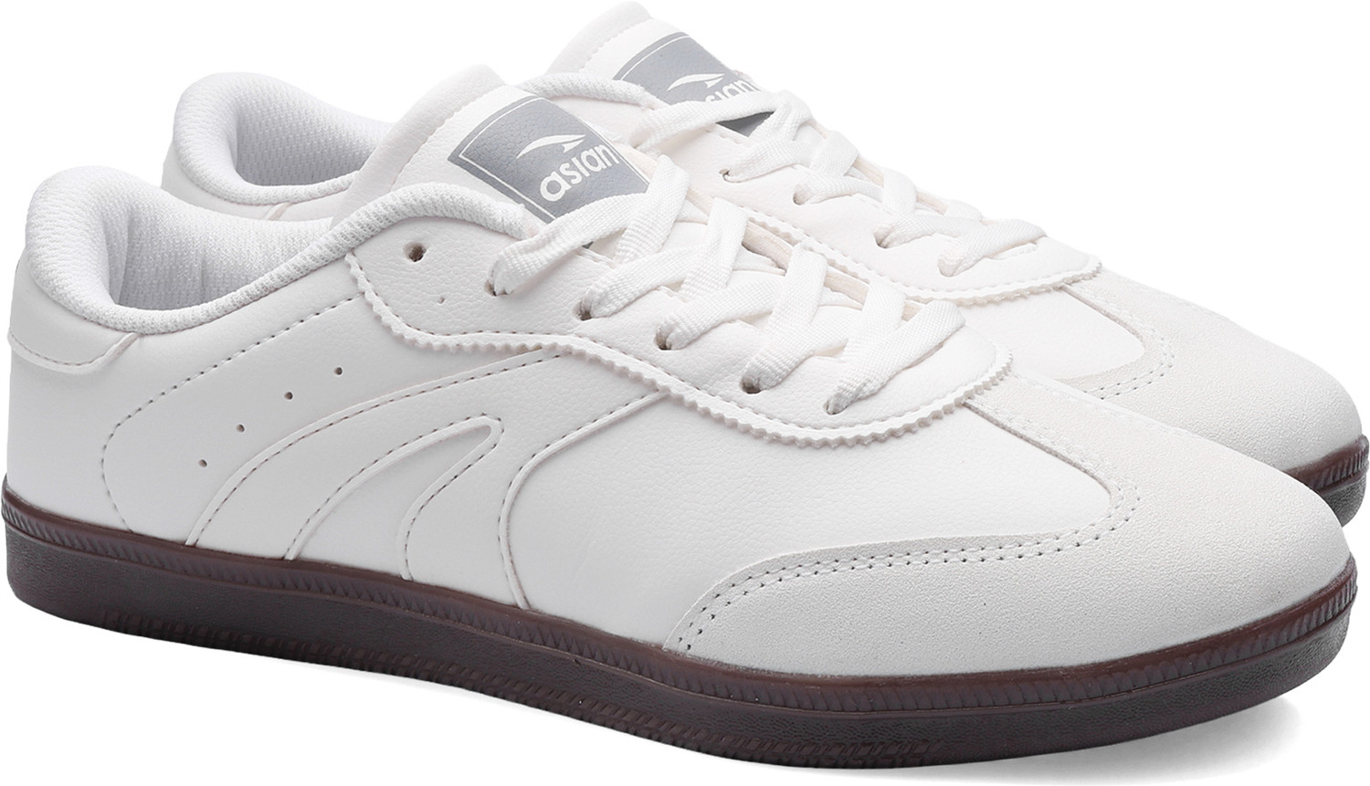 asian Club-01 Men's Sneakers | Retro Inspired Casual Shoes for Everyday Wear Sneakers For Men (White , 8) - Image 1