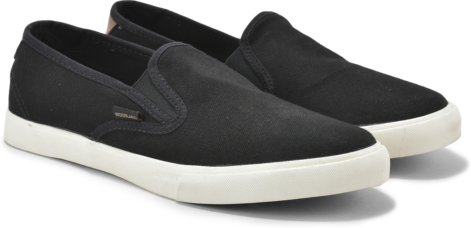 Image of WOODLAND Slip On Lightweight Comfortable Easy Wear Casuals For Men (Black , 8)