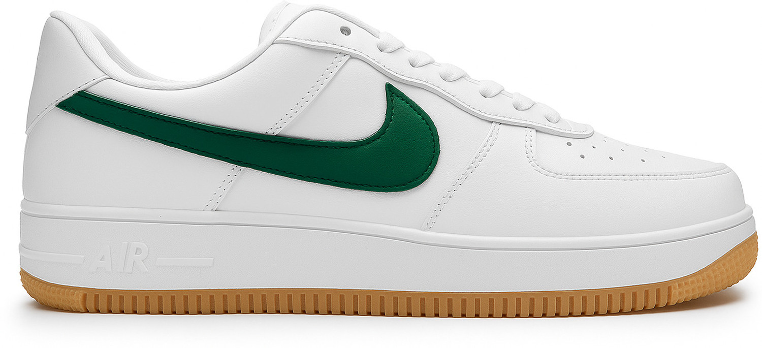 Image of BN STYLE green white sneakers Sneakers For Men (White, Green , 7)