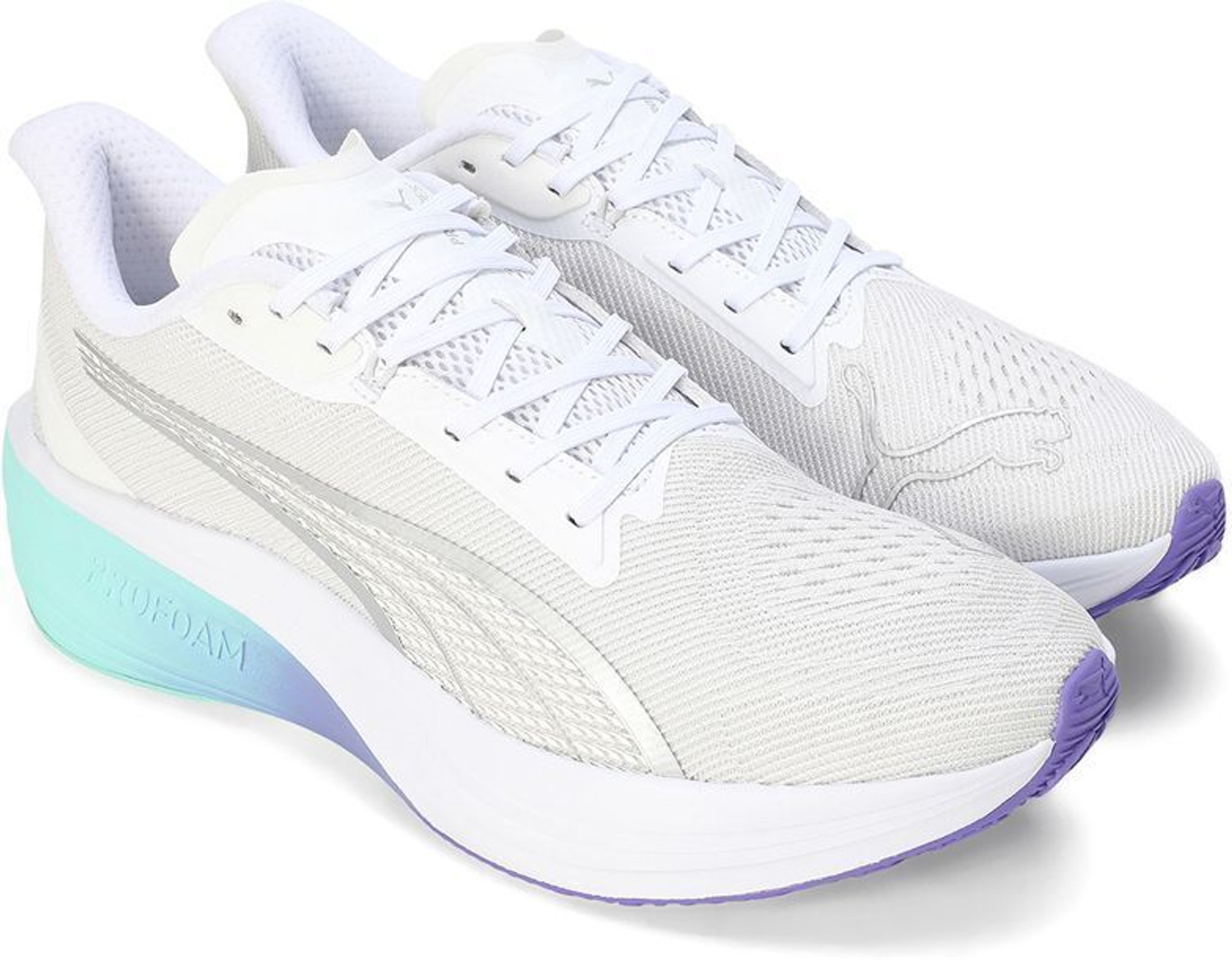 Image of PUMA Darter Pro Fade Running Shoes For Men (White , 6.5)
