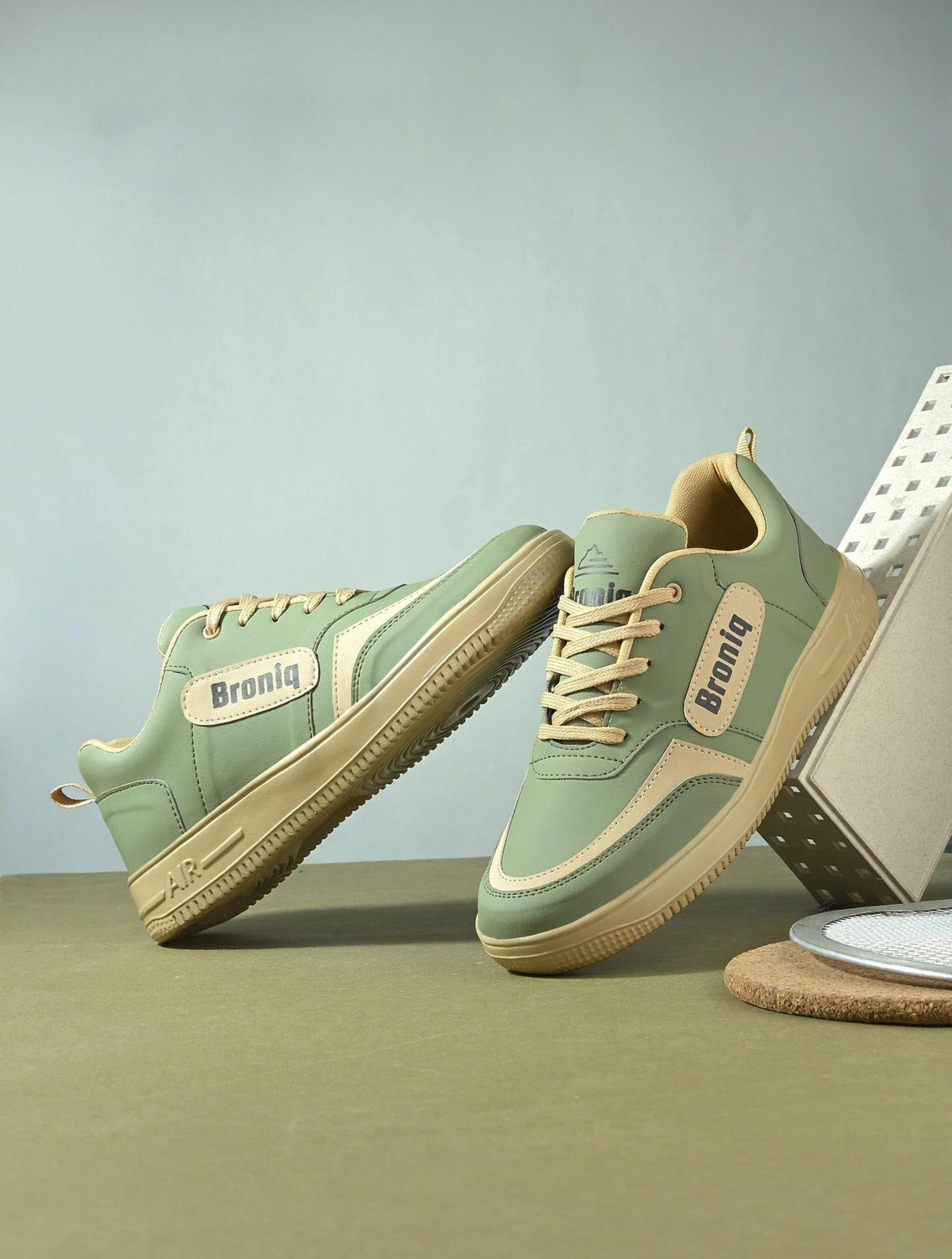 Image of Kadak Collection Sneakers For Men (Tan , 6)