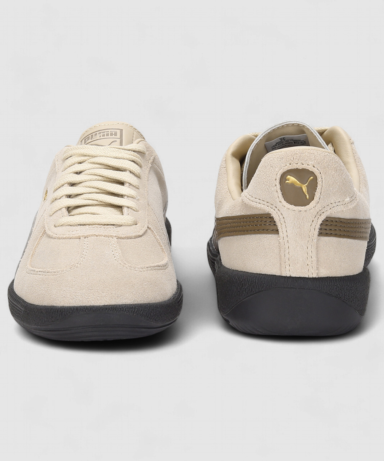 Image of PUMA Army Trainer Suede Sneakers For Men (Beige , 12)