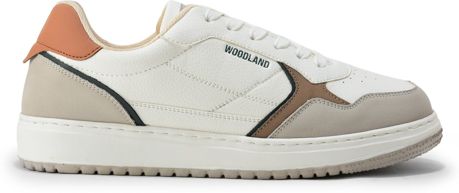 Image of WOODLAND Casual Daily Wear Lightweight Breathable Comfortable Sneakers For Men (White , 7)