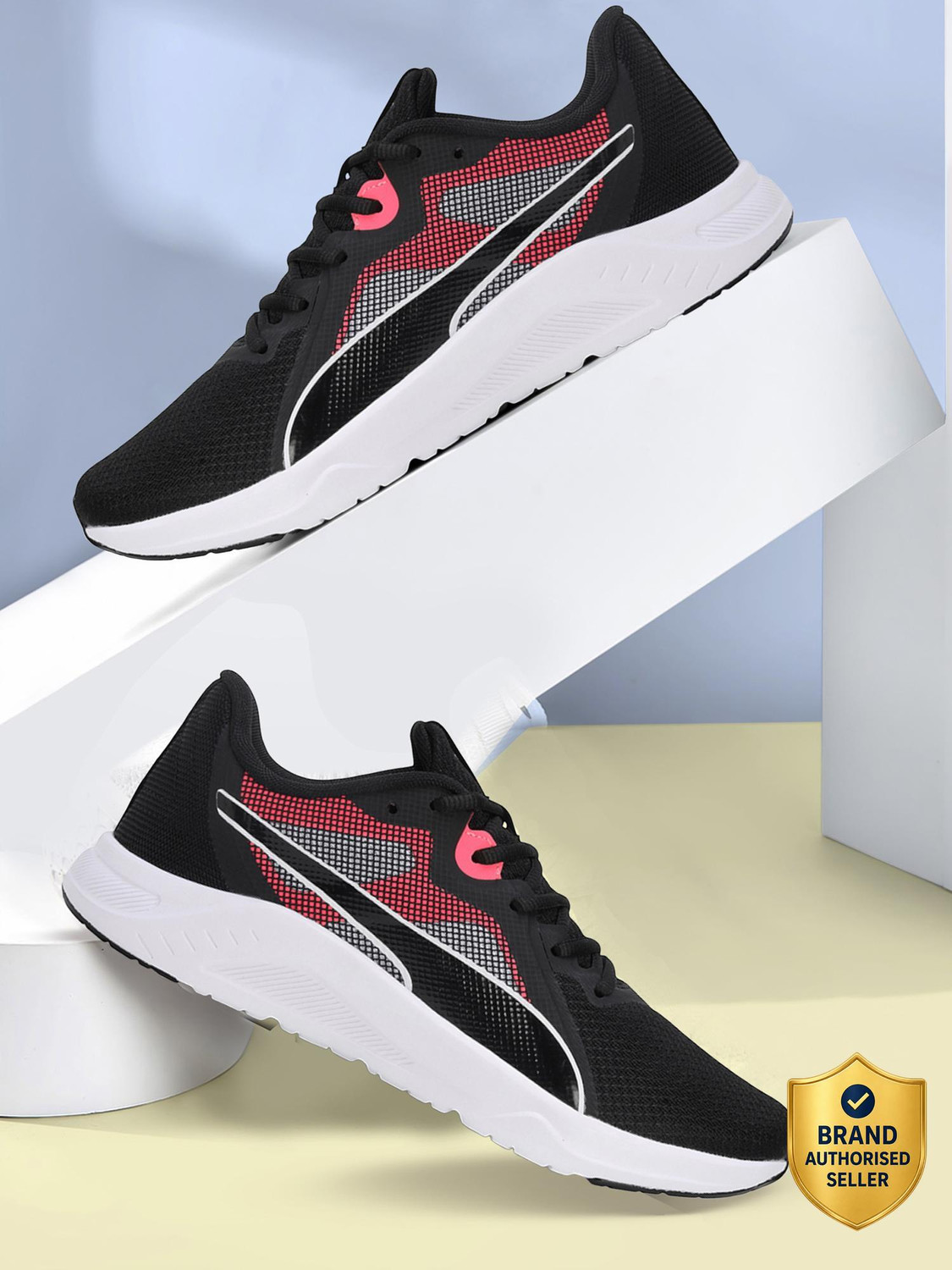 Image of PUMA olve Modern Running Shoes For Women (Black , 3)