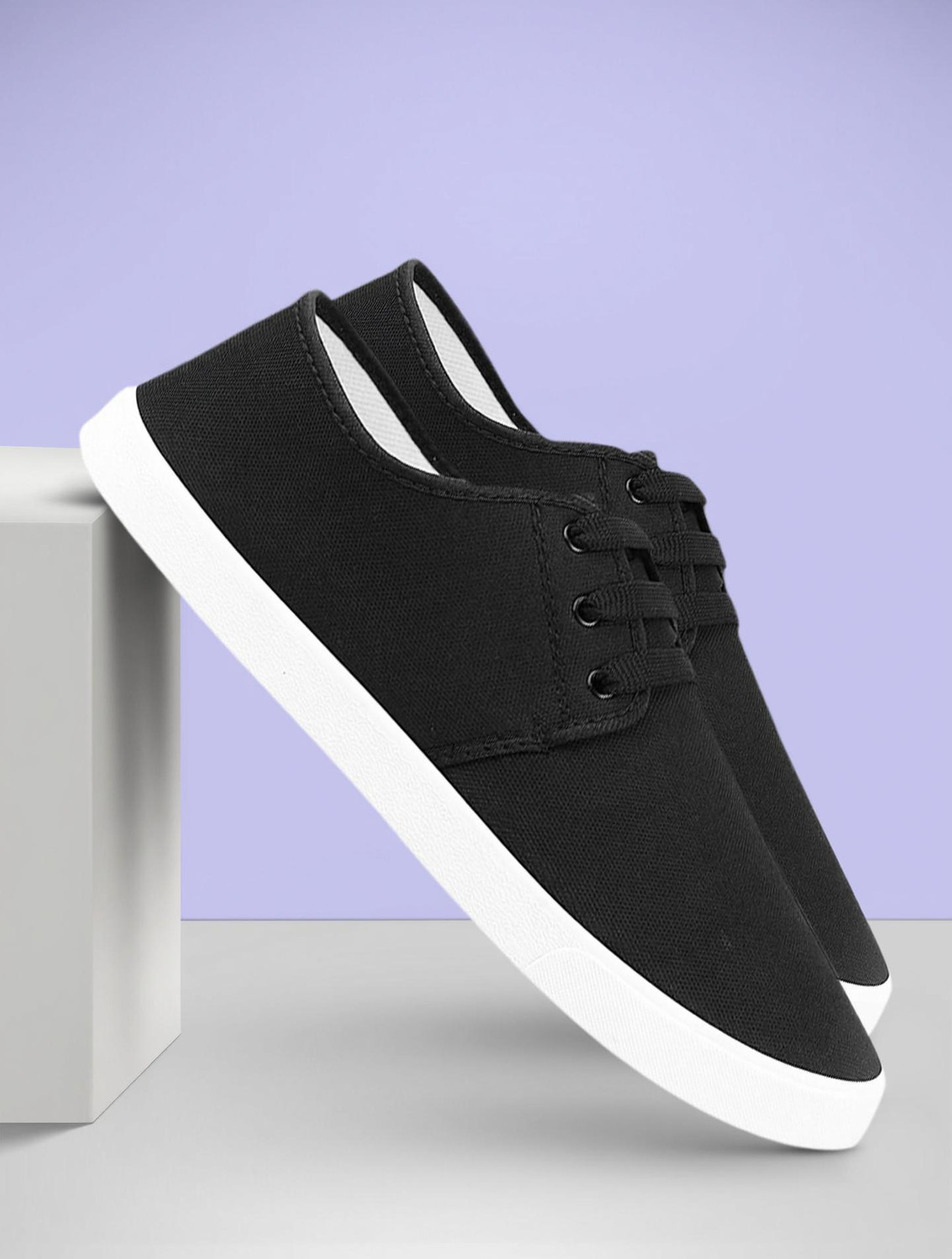 Image of CALCADOS Walking Shoes For Men (Black, Red , 9)