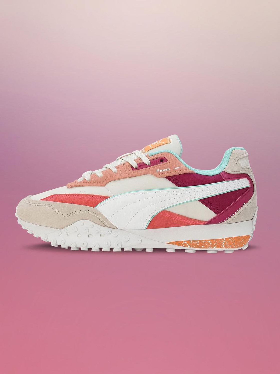 Image of PUMA Blktop Rider Sneakers For Women (White , 4)