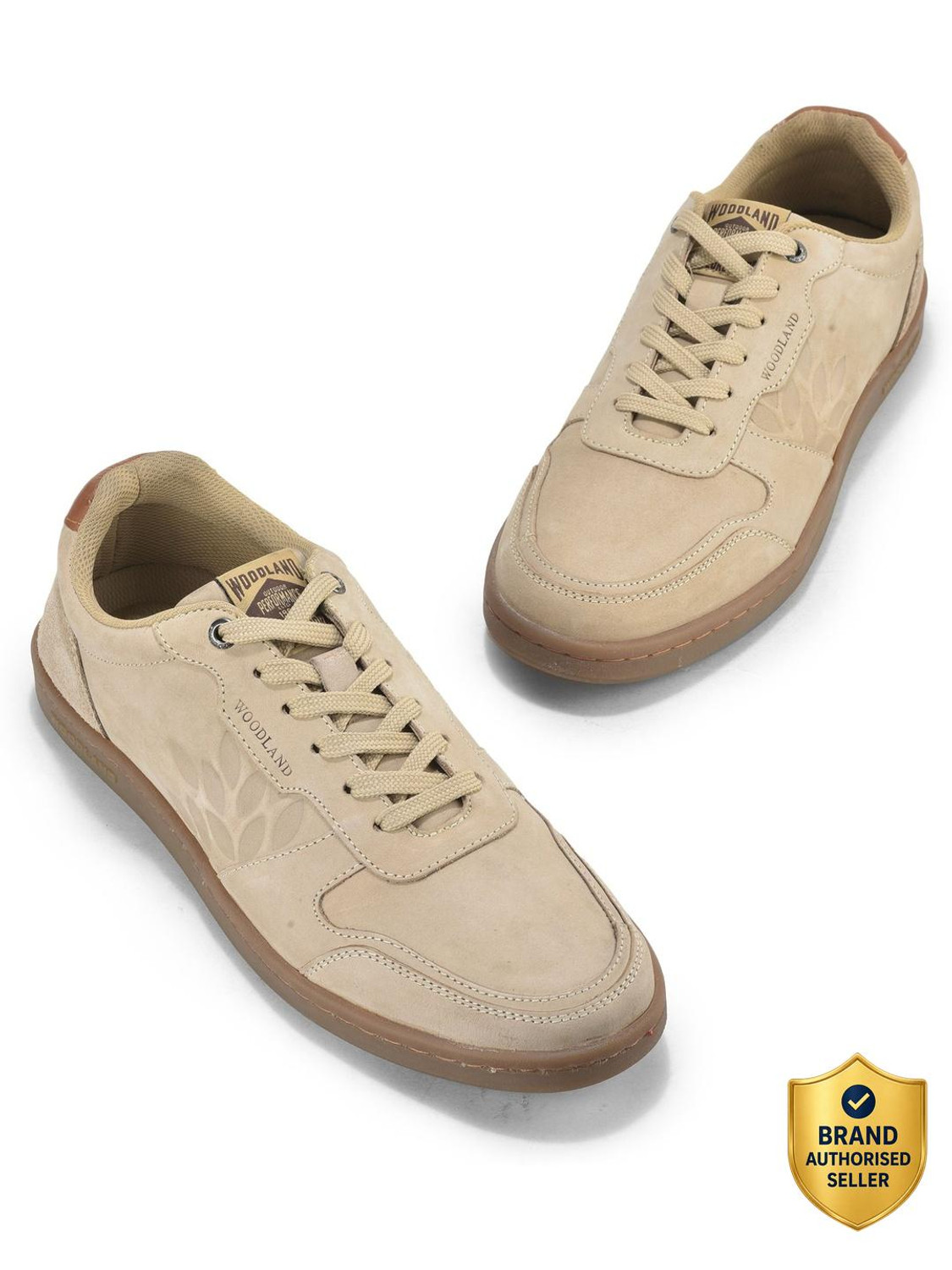 Image of WOODLAND Casual Daily Wear Lightweight Breathable Comfortable Sneakers For Men (White , 7)