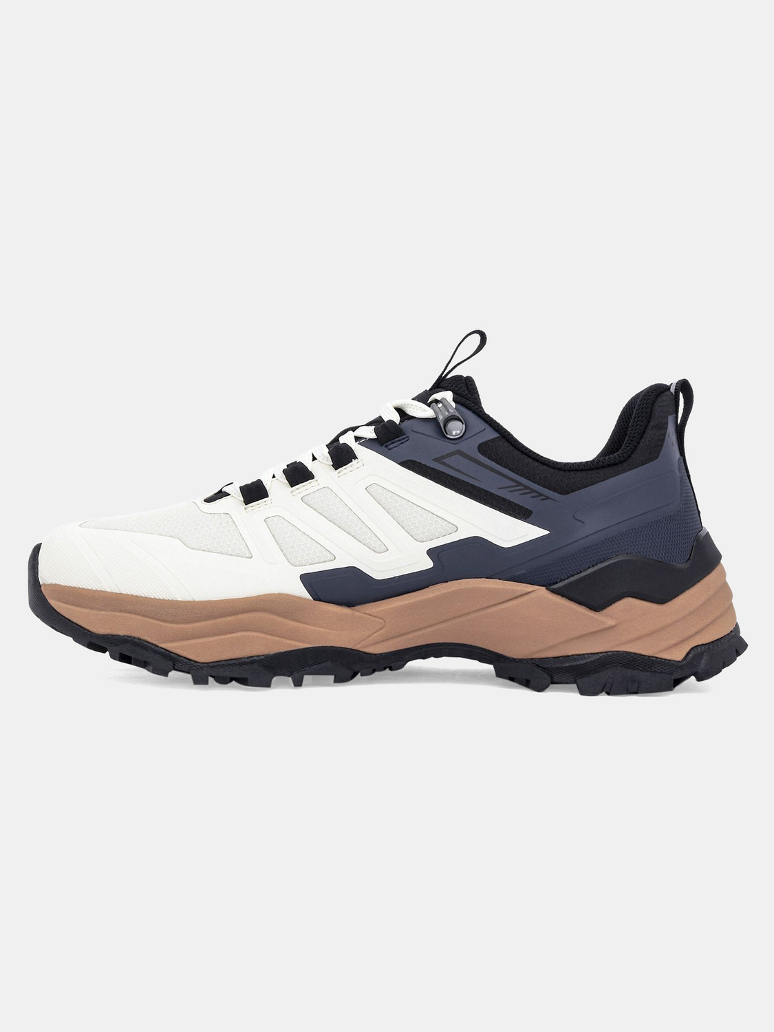 Image of RED TAPE Hiking & Trekking Shoes For Men (Off White, Brown , 9)