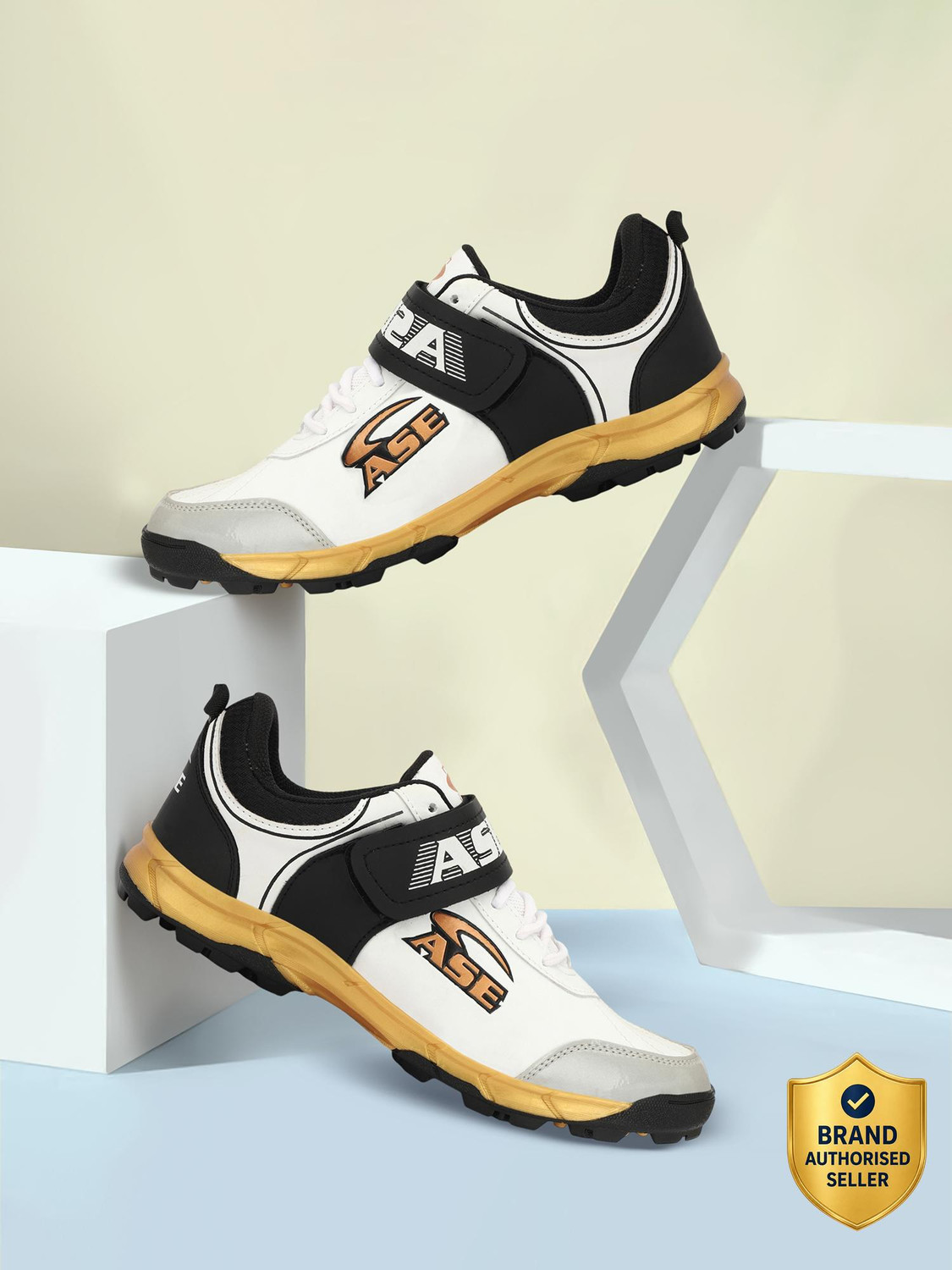 ASE AgileStriker Youth Cricket Shoes with Velcro Closure - Image 1