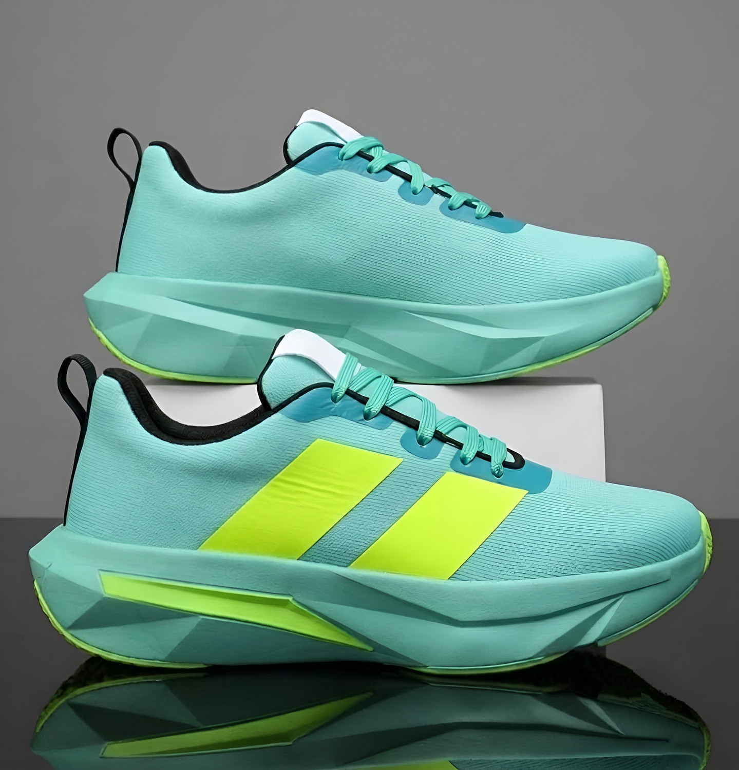 Image of Pocy Shoes Sports running sneakers for men Sneakers For Men (Green , 9)