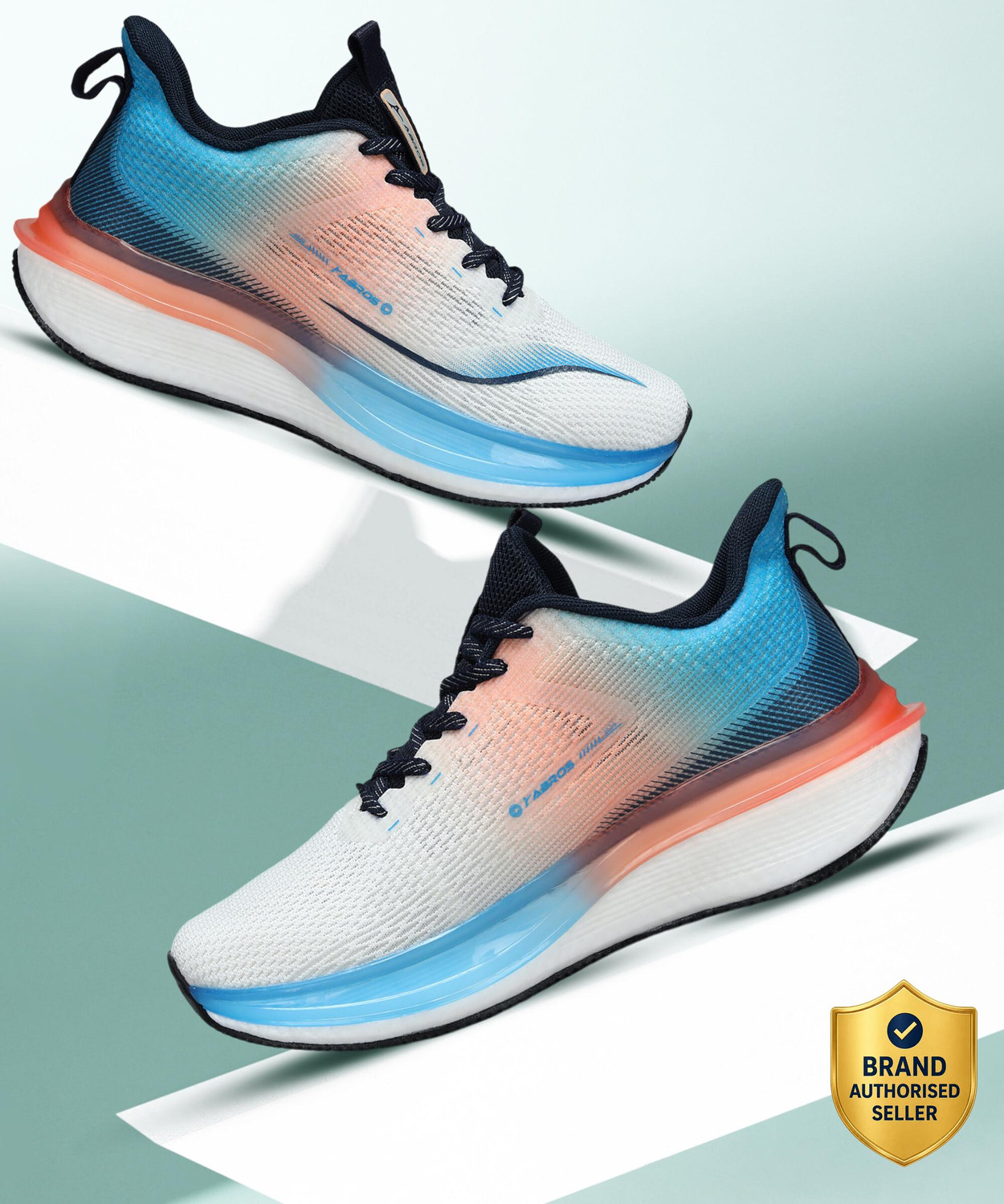 Abros MOONLIGHT-PRO Running Shoes for Men (Off White, UK 9) - Image 1