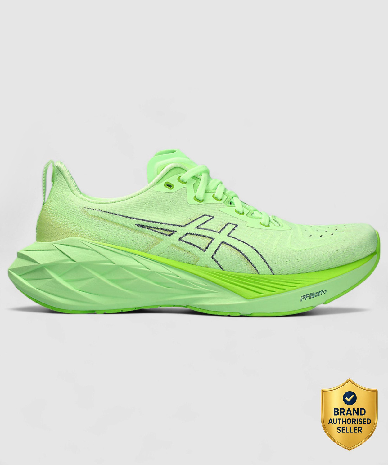 Image of asics NOVABLAST 4 Running Shoes For Men (Green , 5)