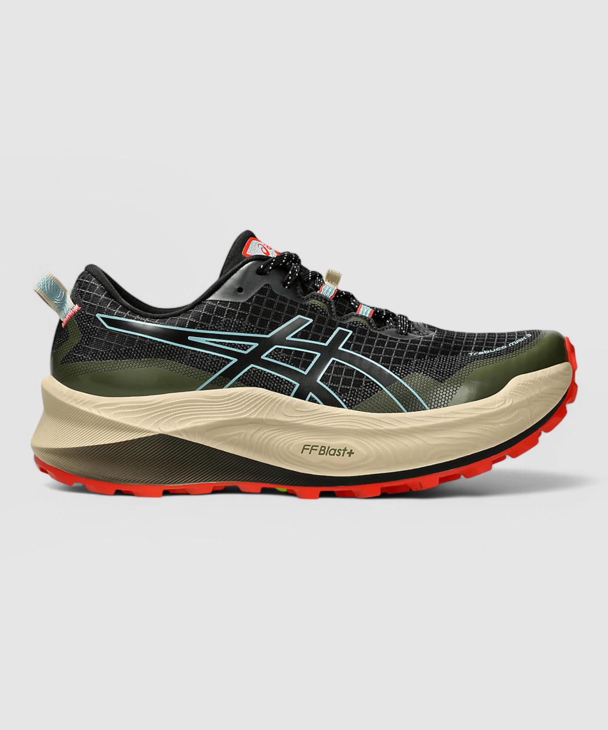 Image of Asics Trabuco Max 3 Running Shoes For Men (Black , 10)