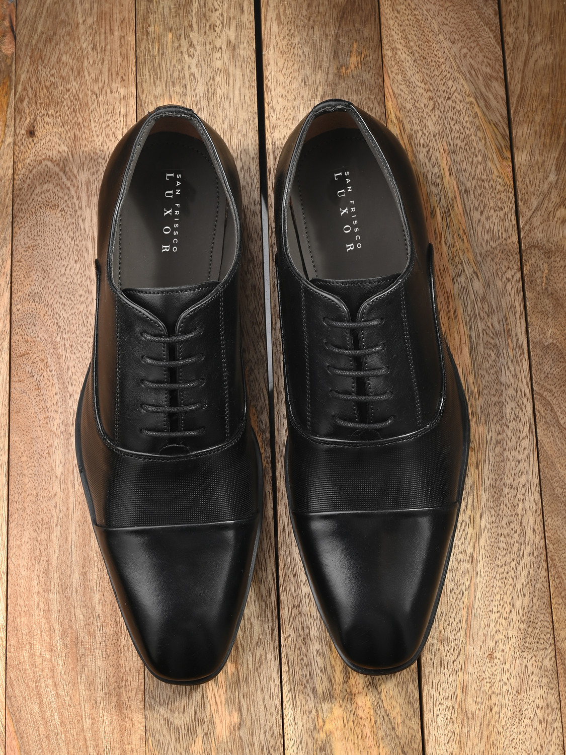 Image of SAN FRISSCO Lace-Up Boots for Men|Office Wear Formal Boots For Men|Comfortable Trending Lace Up For Men (Black , 9)