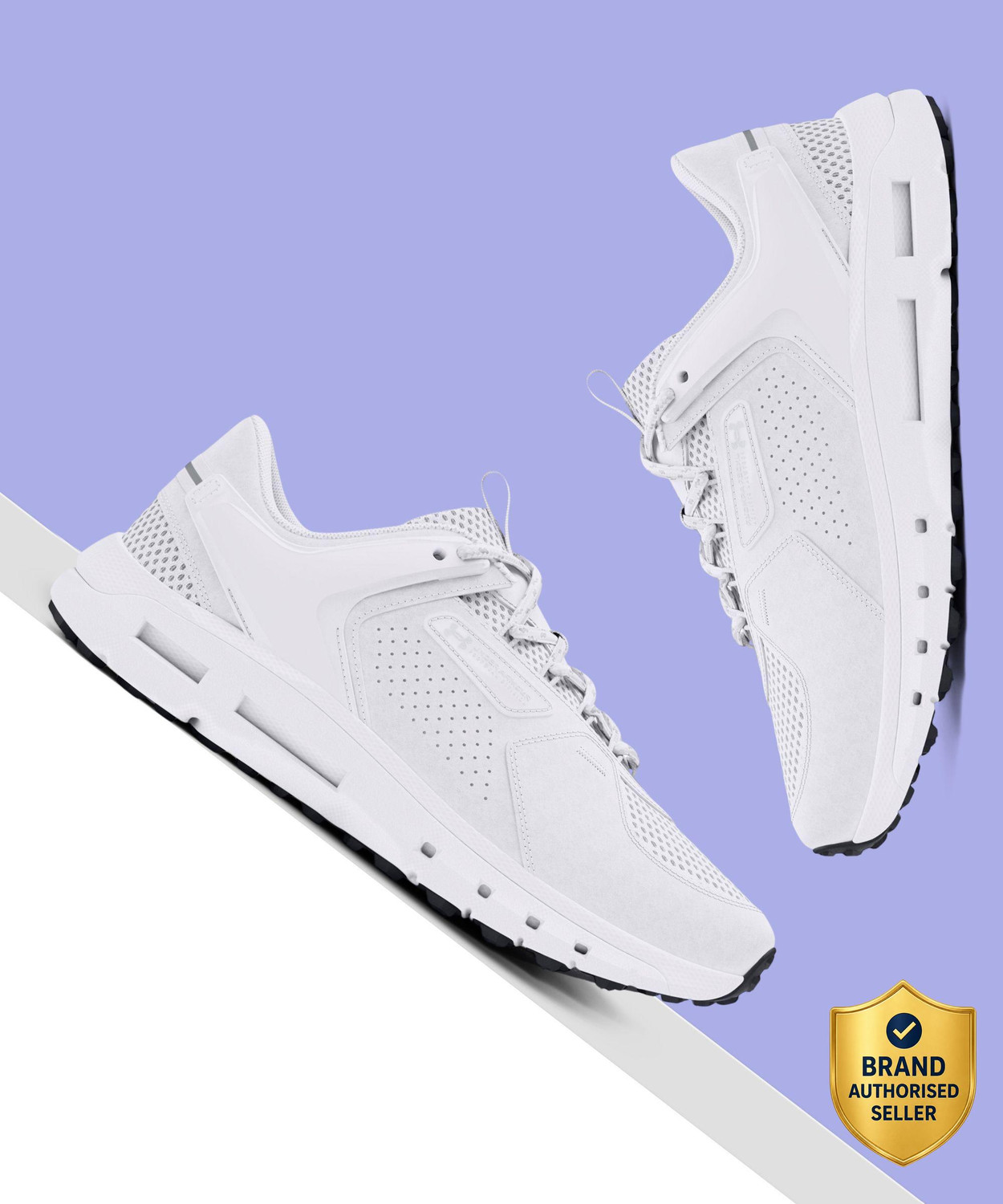 Image of UNDER ARMOUR UA HOVR Infinite 5 Running Shoes For Men (White , 10)